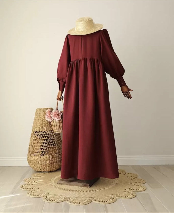 Musselin Aria Maxi Kleid