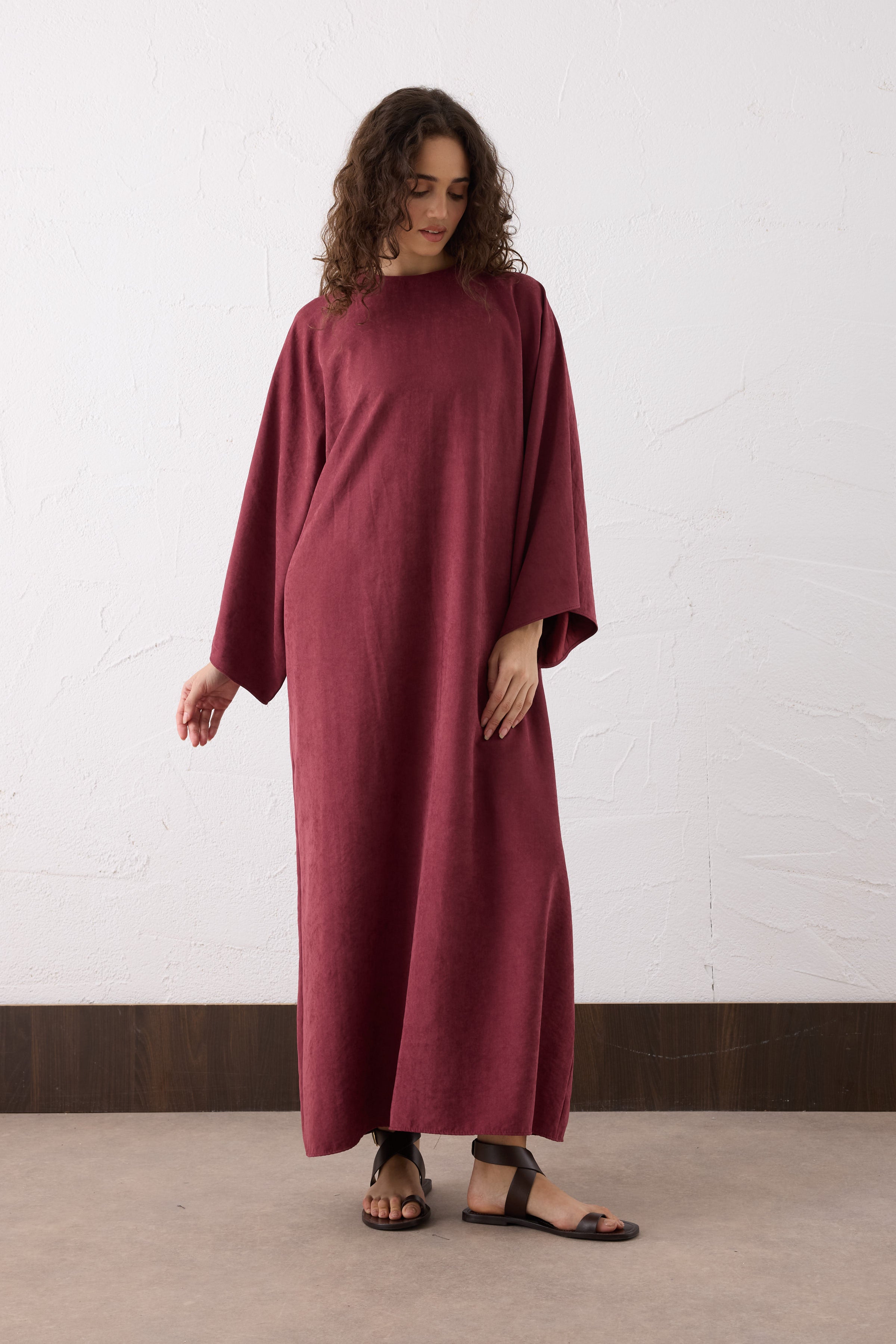 Sora Cupra Maxi Kleid