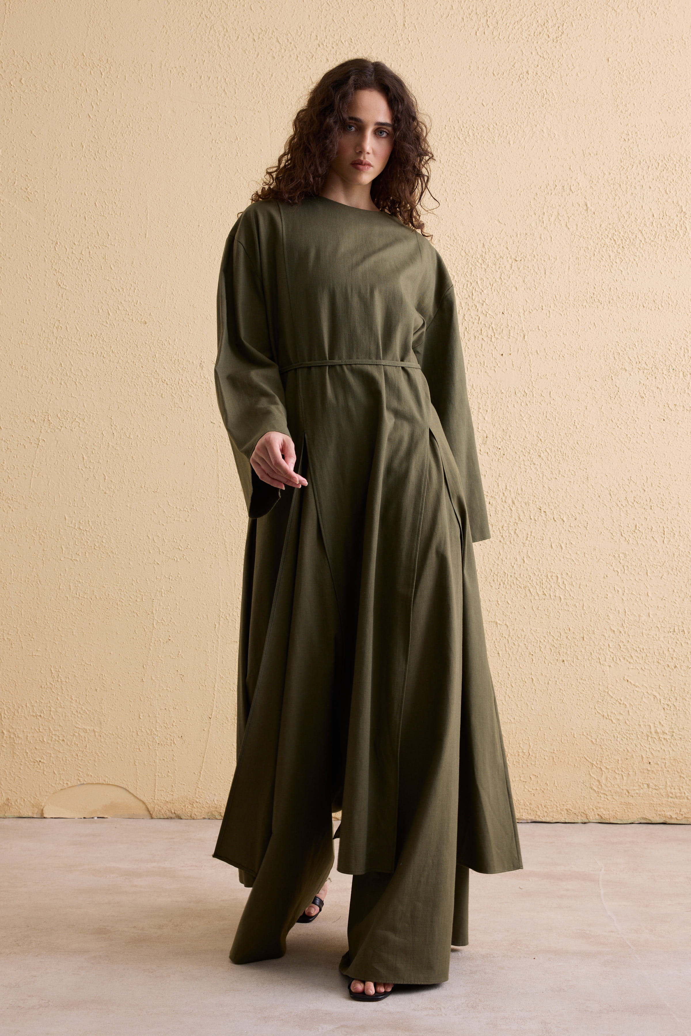 OASIS Leinen Maxi Tunika-Hosen Set