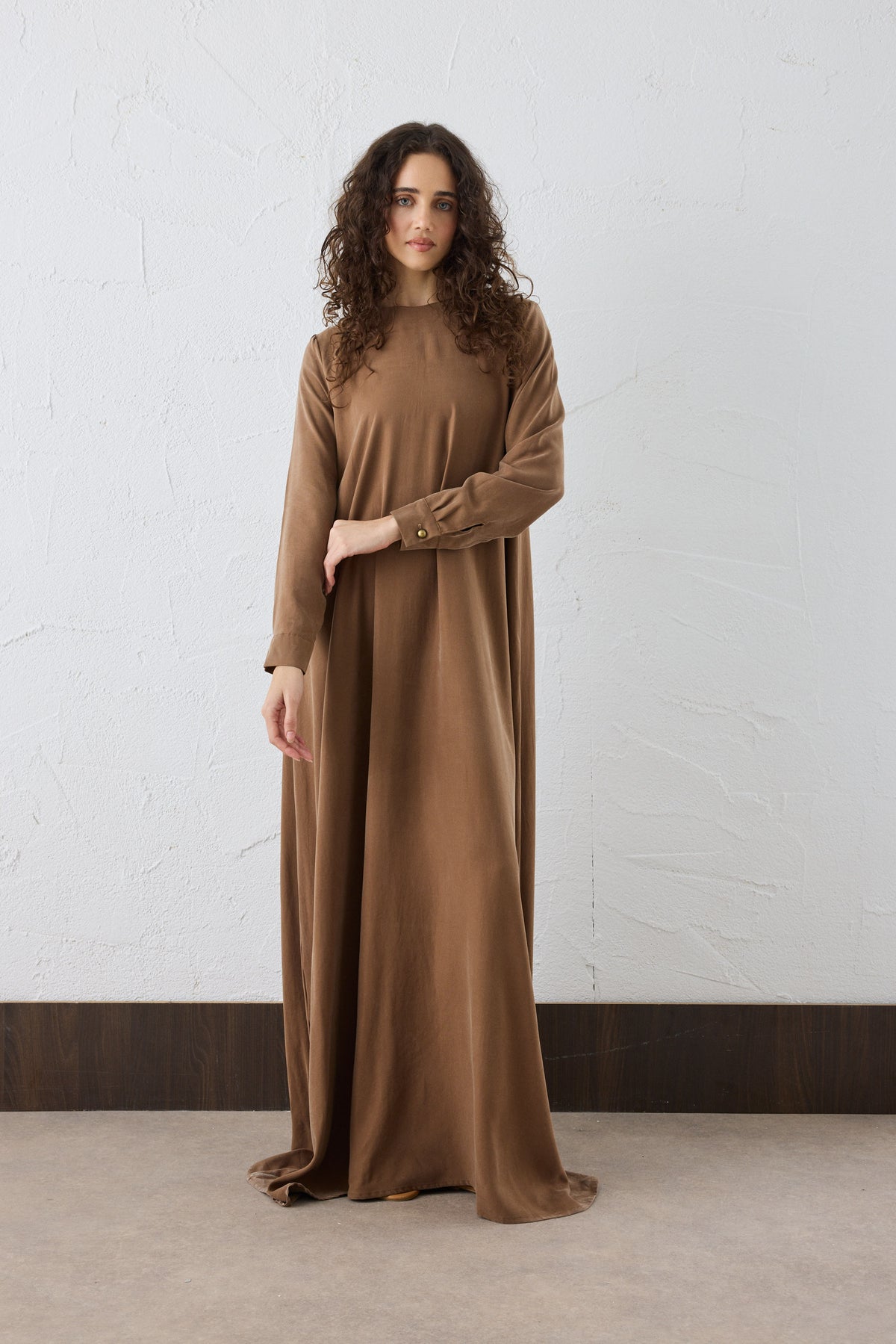 Lora Silk Cupro Maxi Kleid