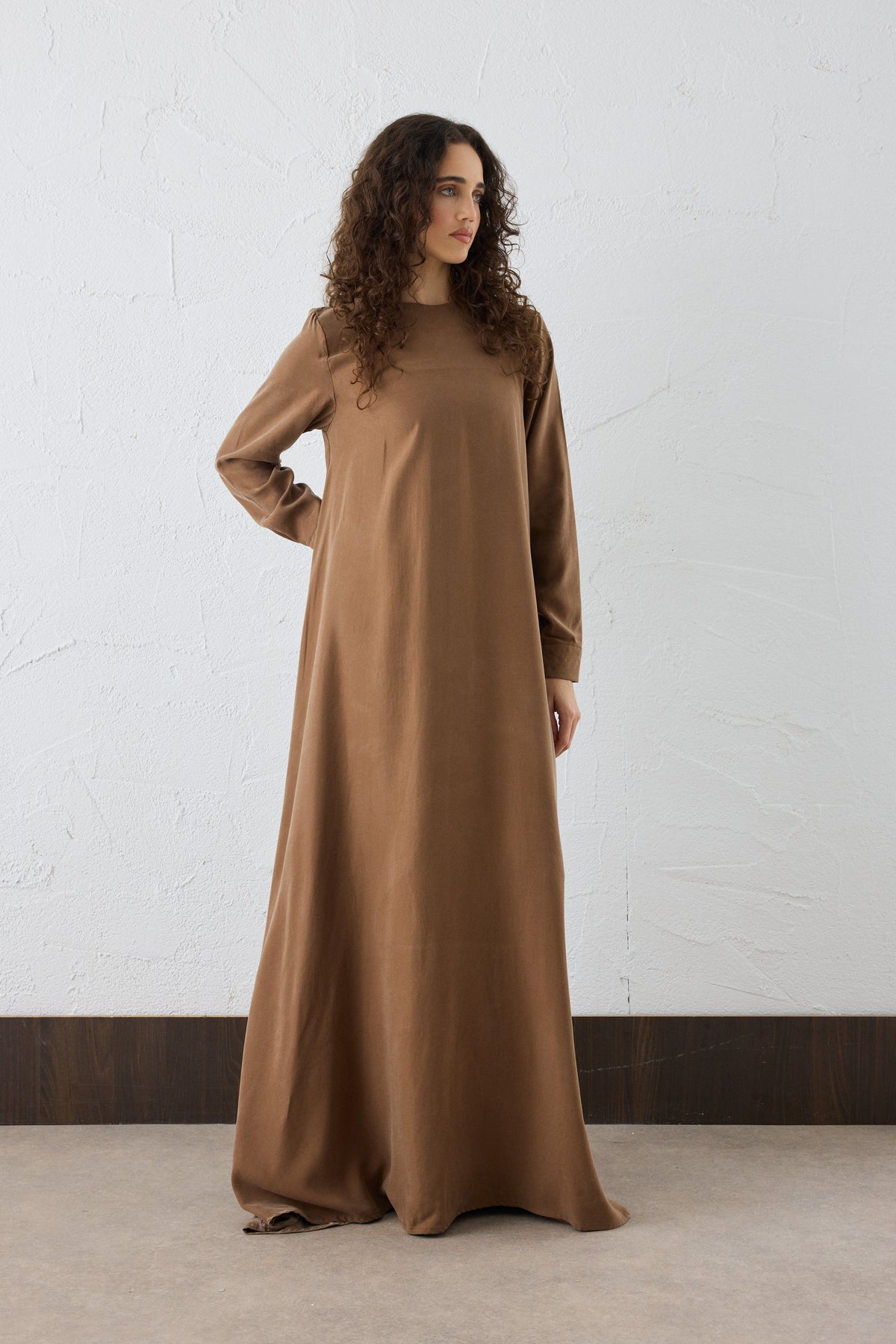 Lora Silk Cupro Maxi Kleid