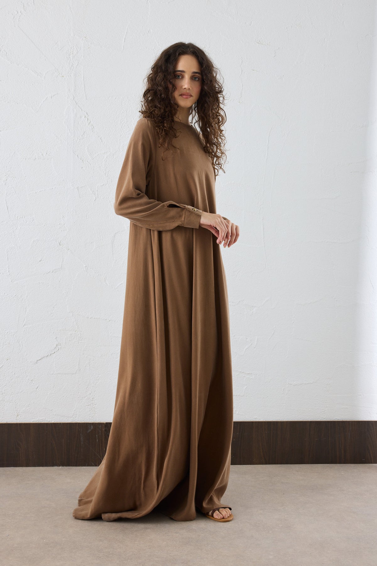 Lora Silk Cupro Maxi Kleid
