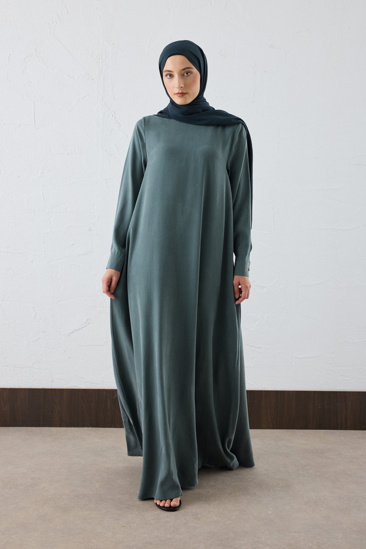 Lora Silk Cupro Maxi Kleid