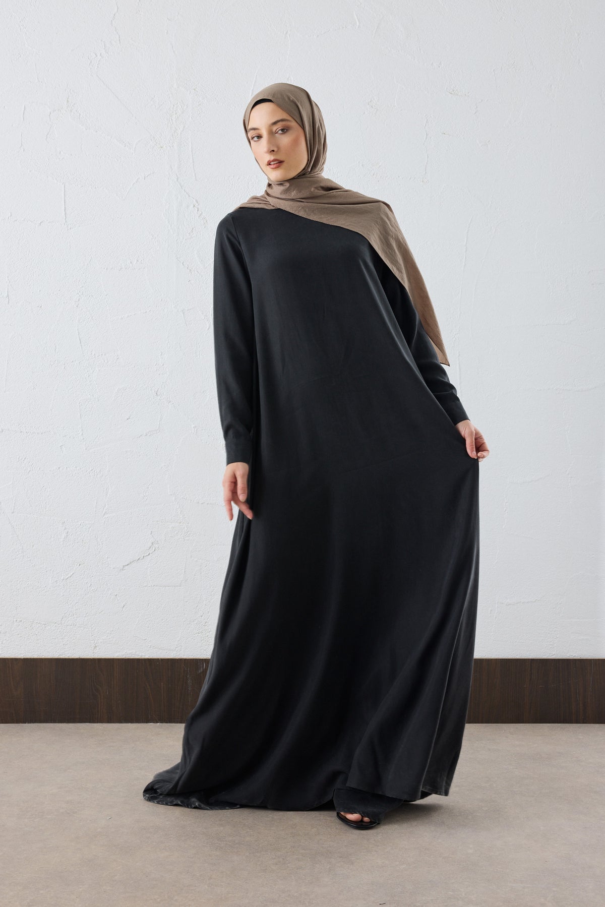 Lora Silk Cupro Maxi Kleid