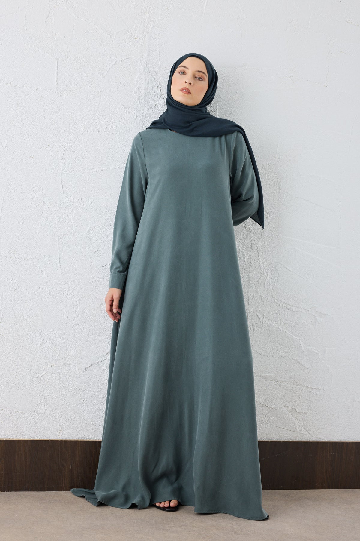 Lora Silk Cupro Maxi Kleid
