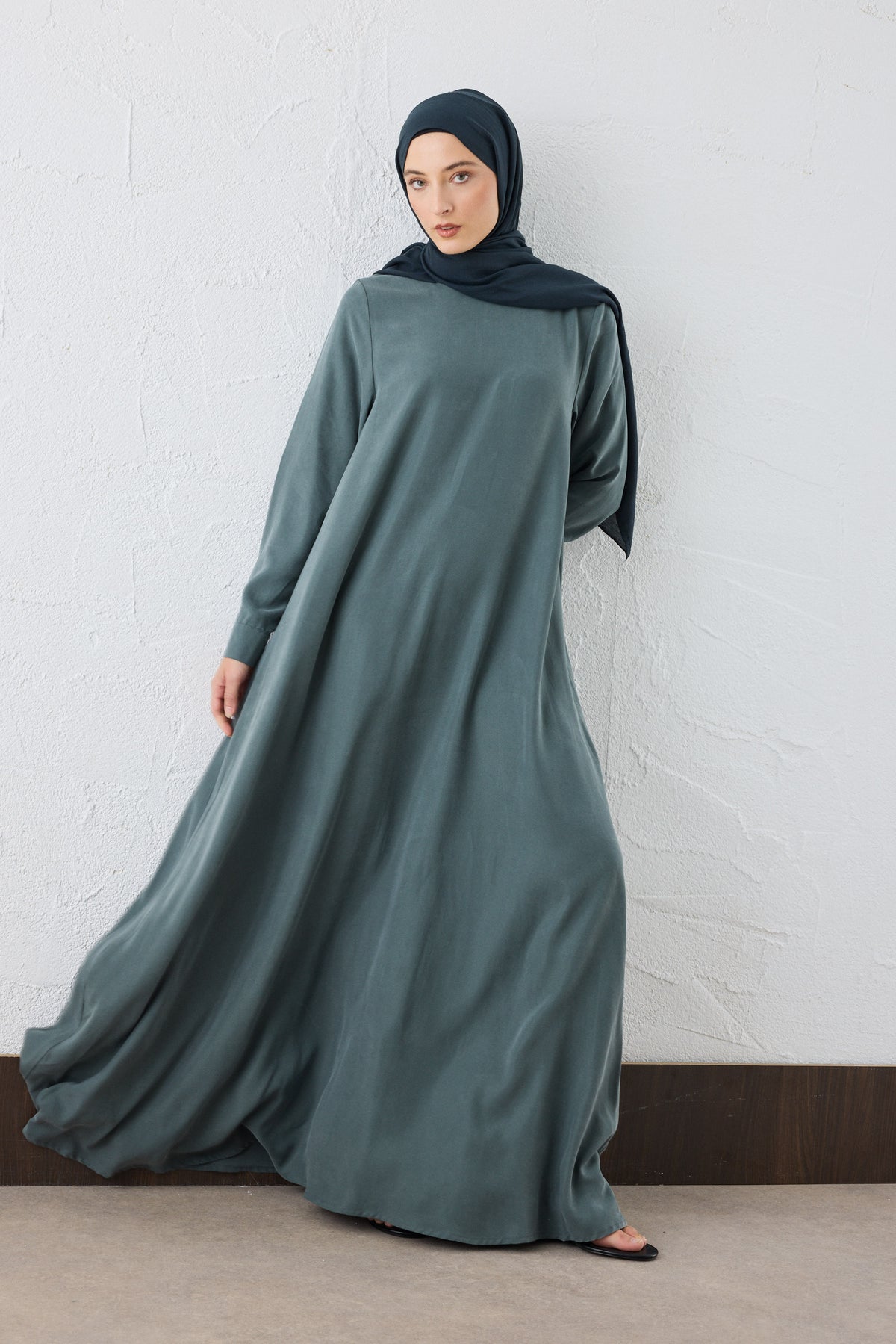 Lora Silk Cupro Maxi Kleid