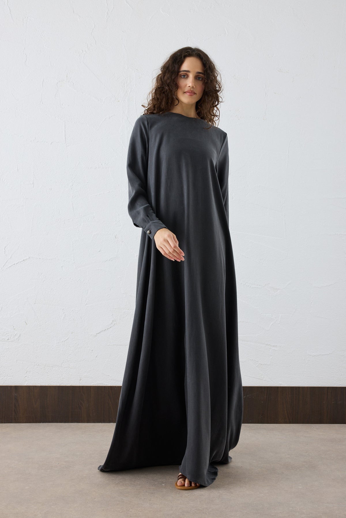Lora Silk Cupro Maxi Kleid