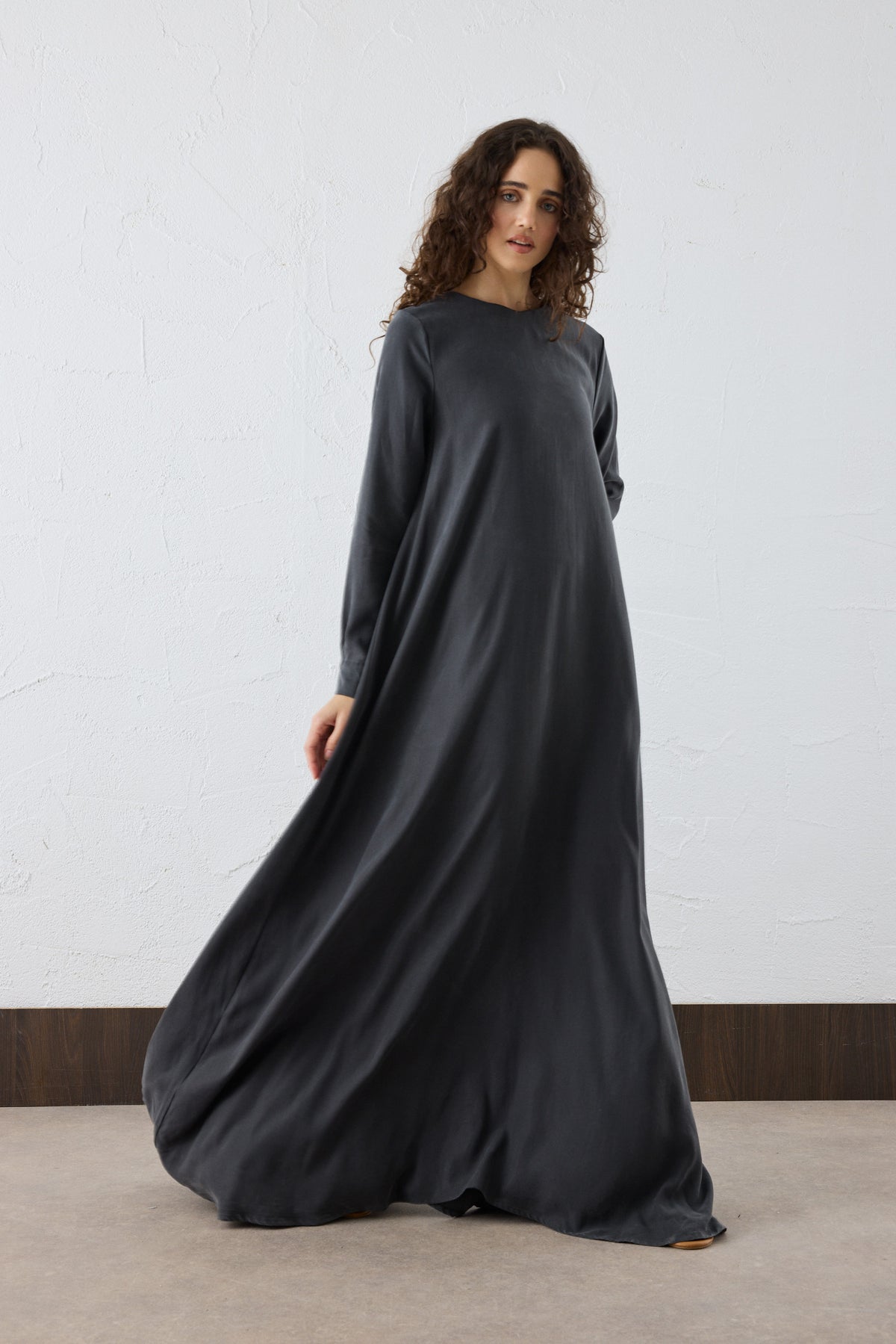 Lora Silk Cupro Maxi Kleid