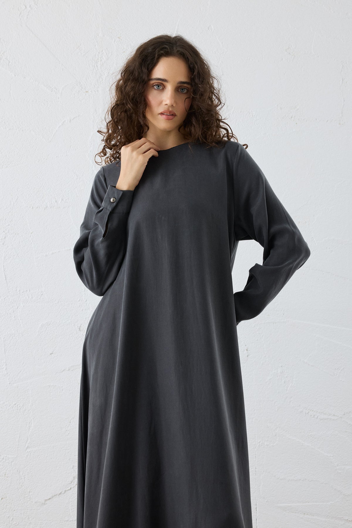 Lora Silk Cupro Maxi Kleid