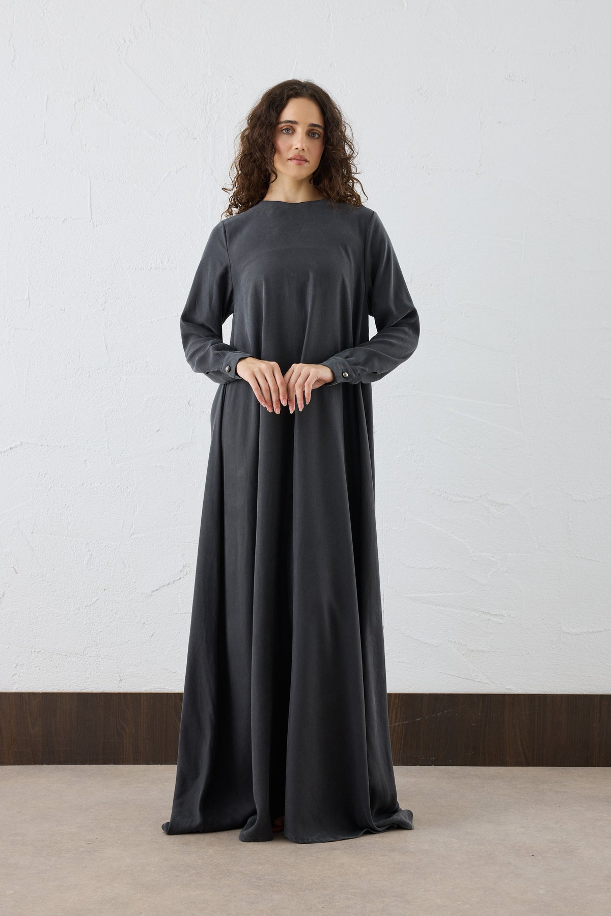 Lora Silk Cupro Maxi Kleid