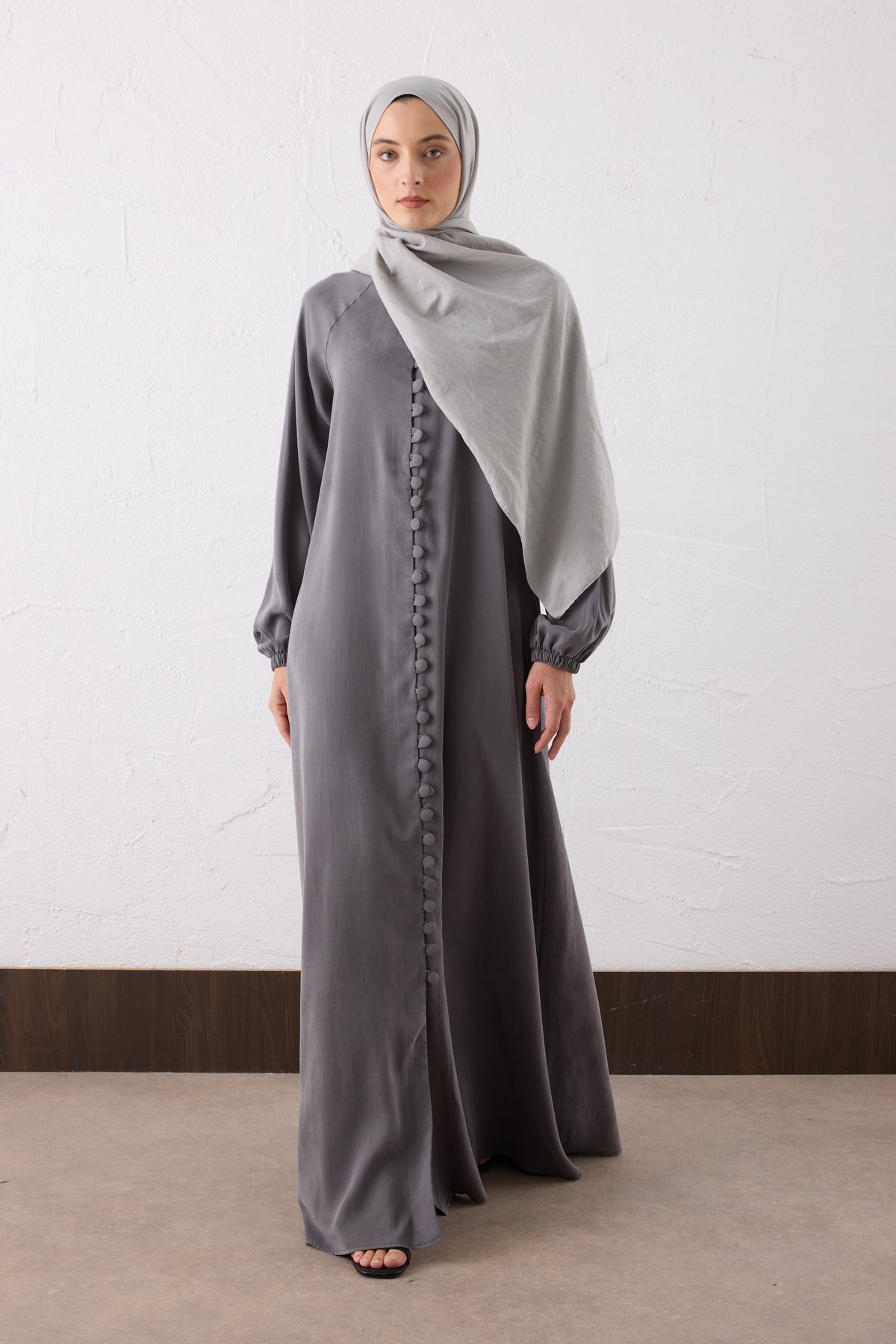 Nova Silk Cupra Maxi Kleid