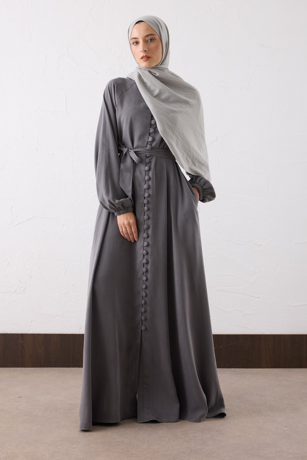 Nova Silk Cupra Maxi Kleid