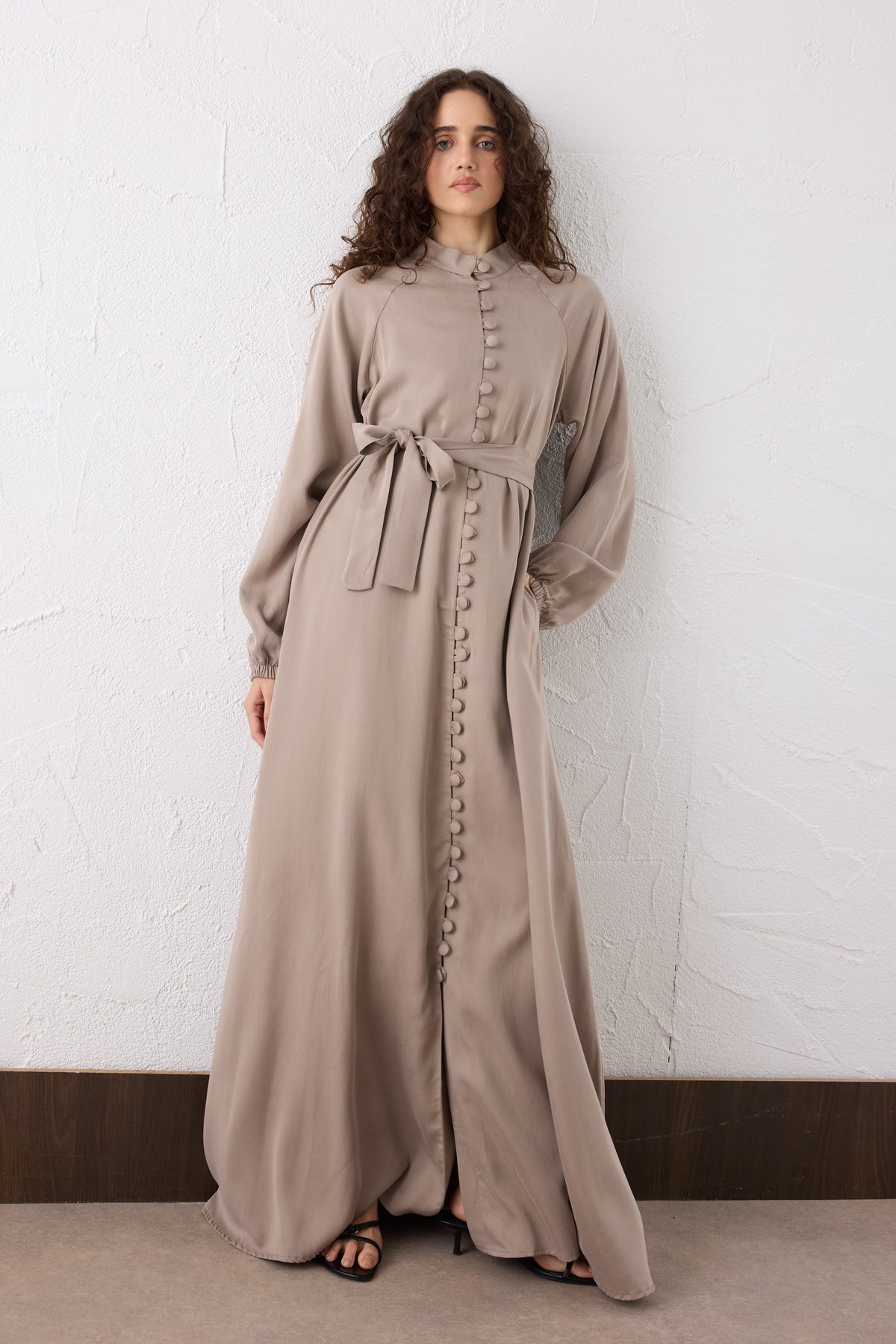 Nova Silk Cupra Maxi Kleid