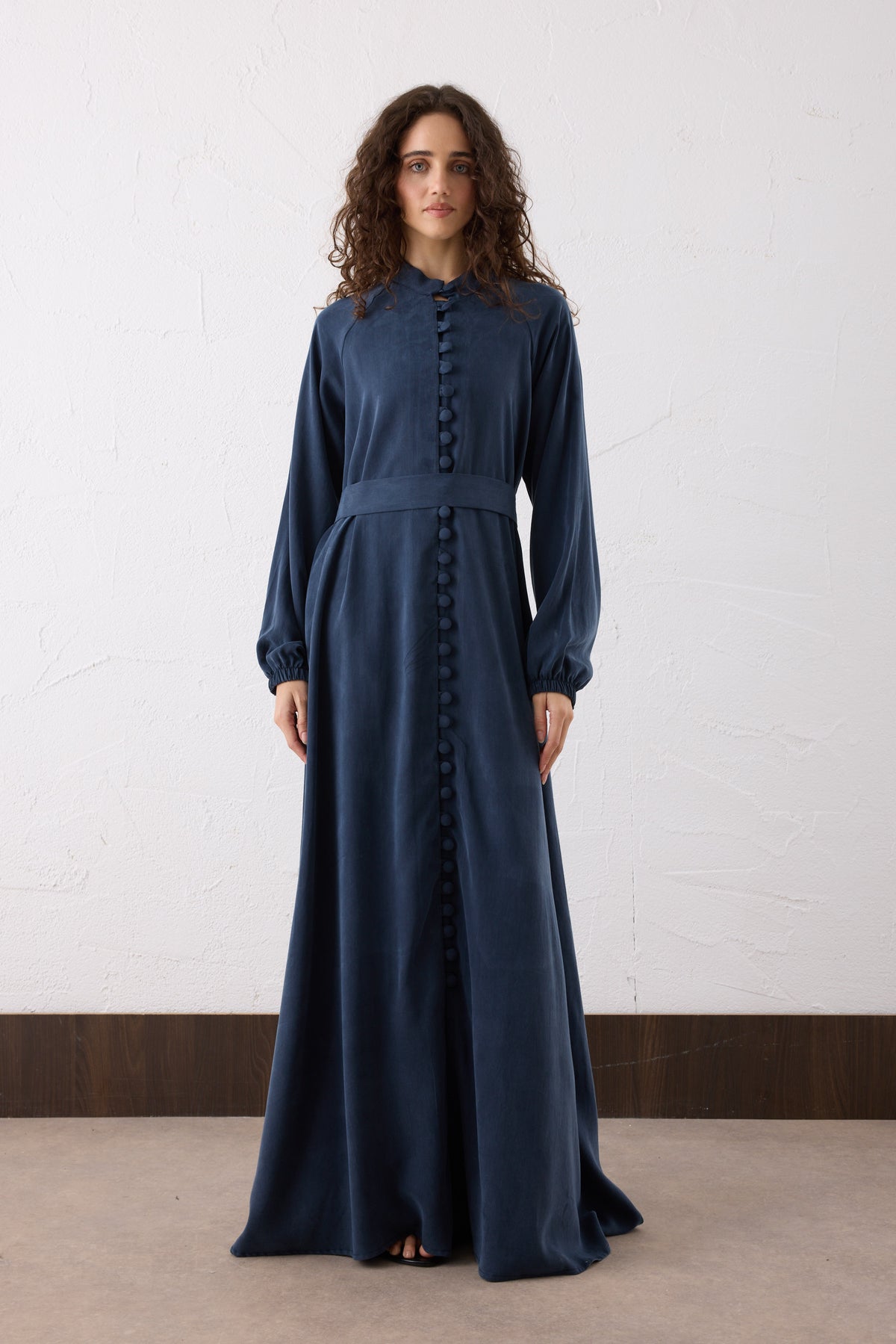 Nova Silk Cupra Maxi Kleid