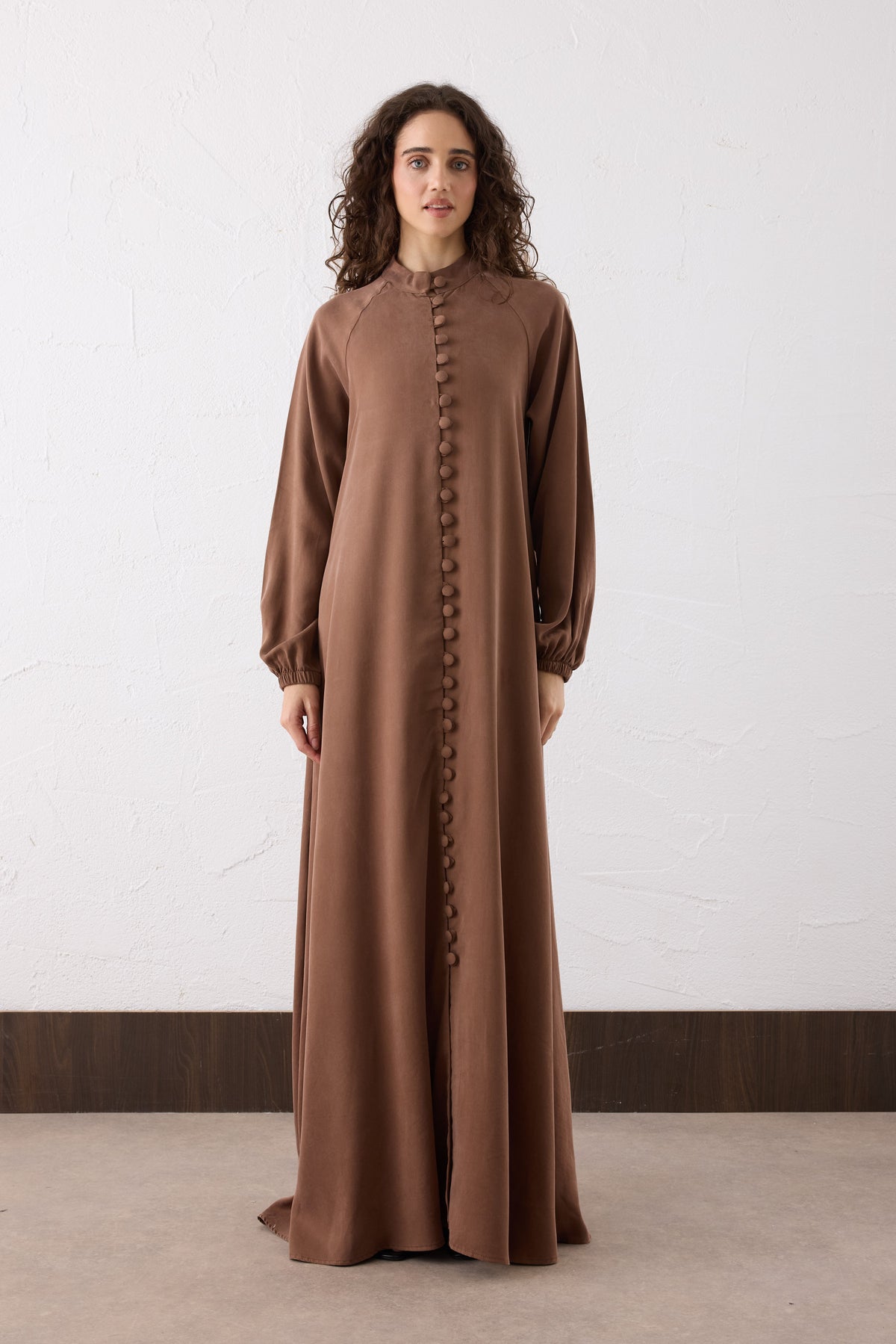 Nova Silk Cupra Maxi Kleid