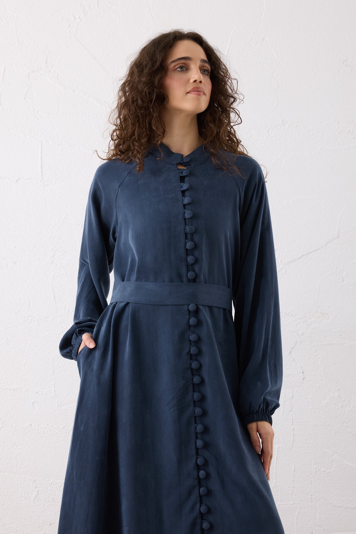 Nova Silk Cupra Maxi Kleid