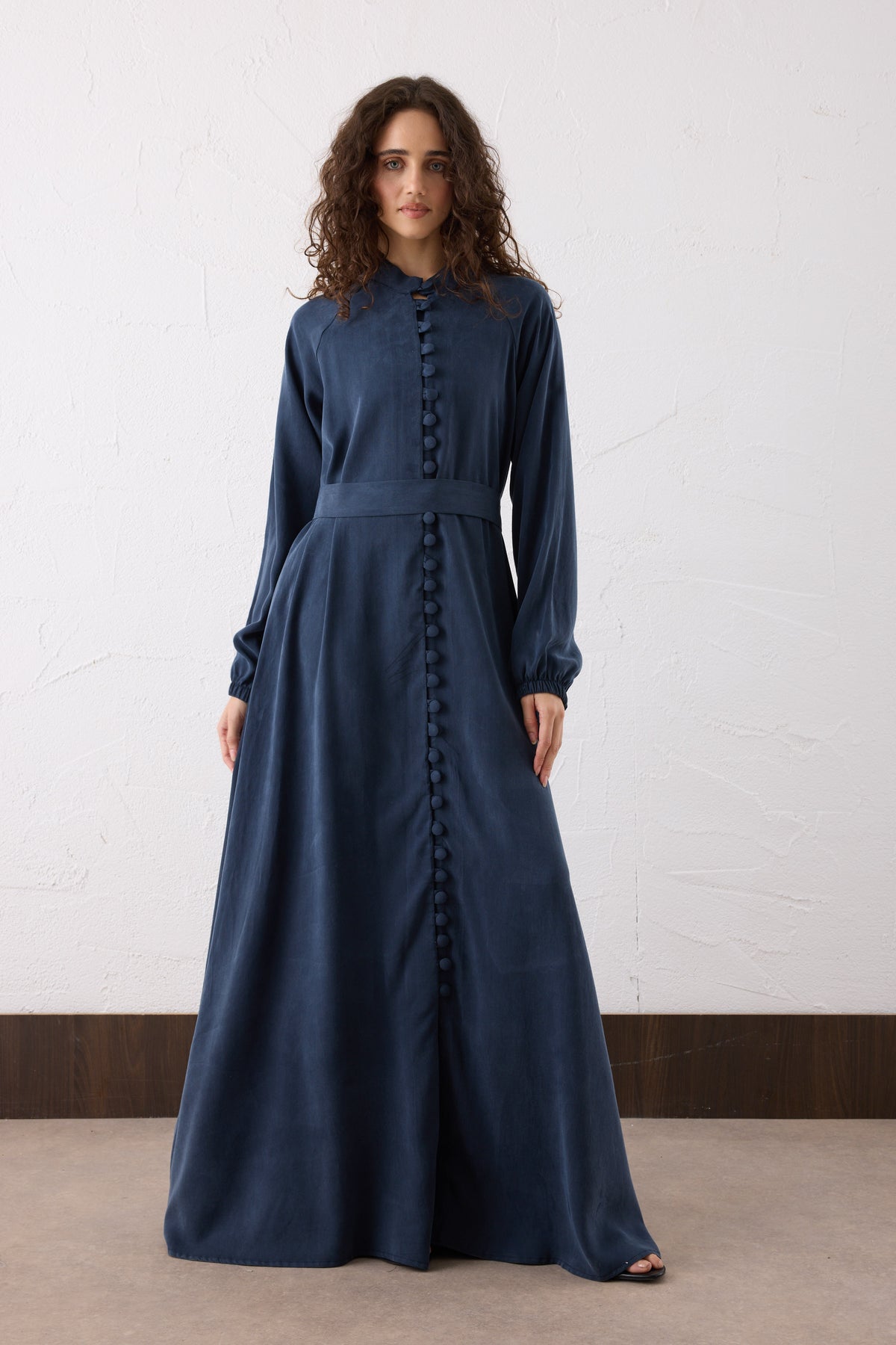 Nova Silk Cupra Maxi Kleid