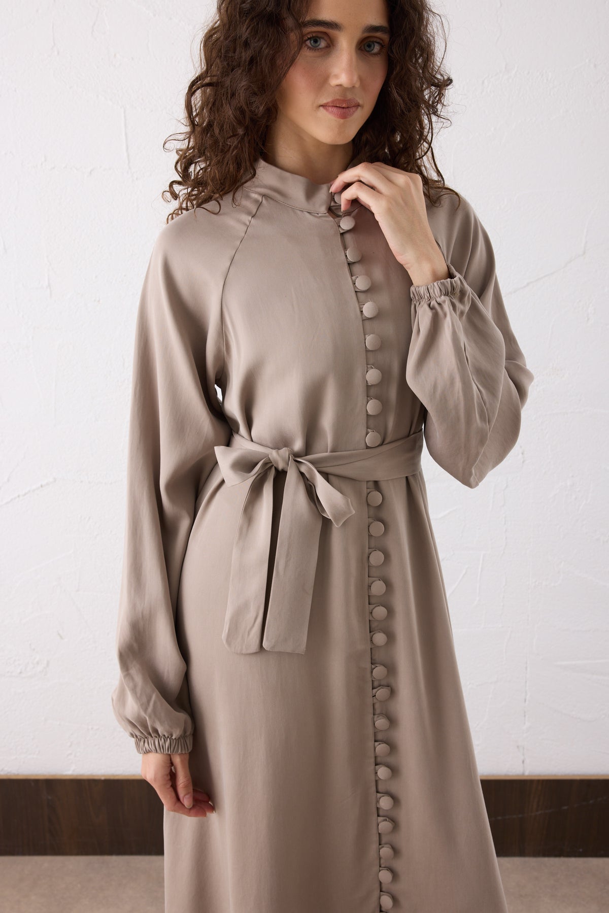 Nova Silk Cupra Maxi Kleid