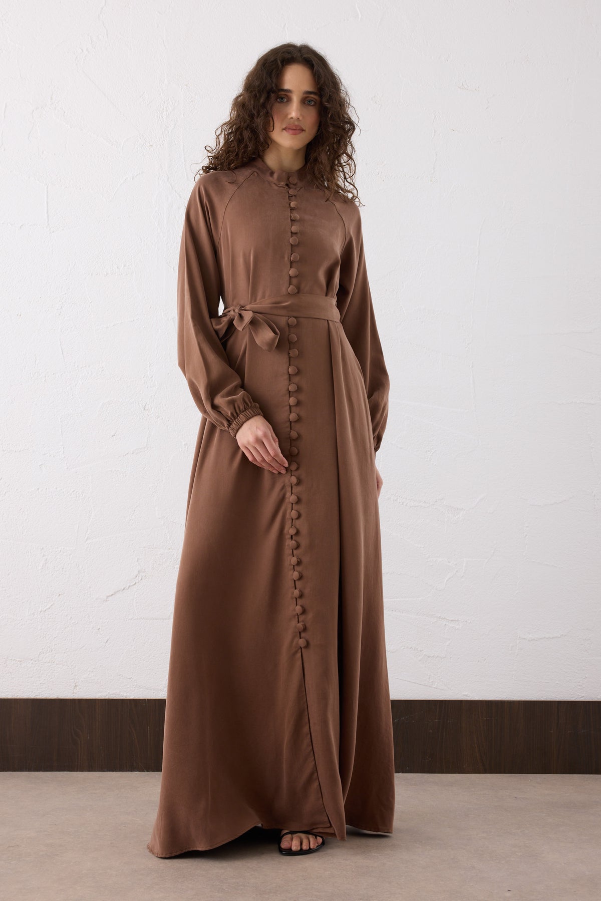 Nova Silk Cupra Maxi Kleid