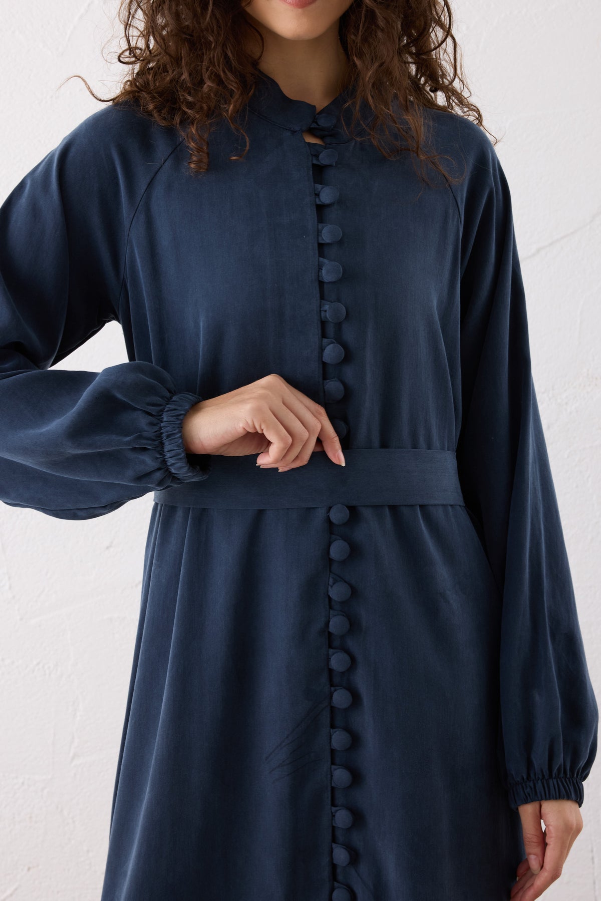 Nova Silk Cupra Maxi Kleid