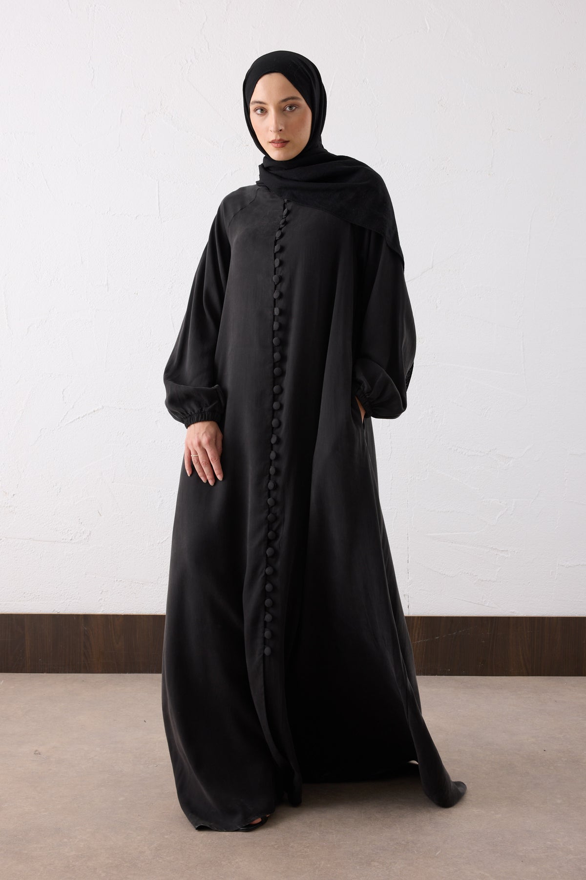Nova Silk Cupra Maxi Kleid