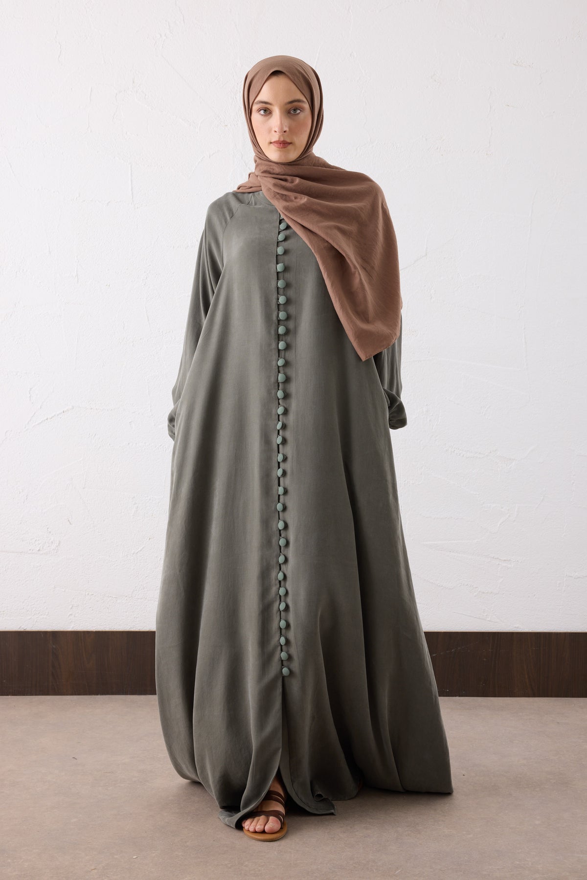 Nova Silk Cupra Maxi Kleid