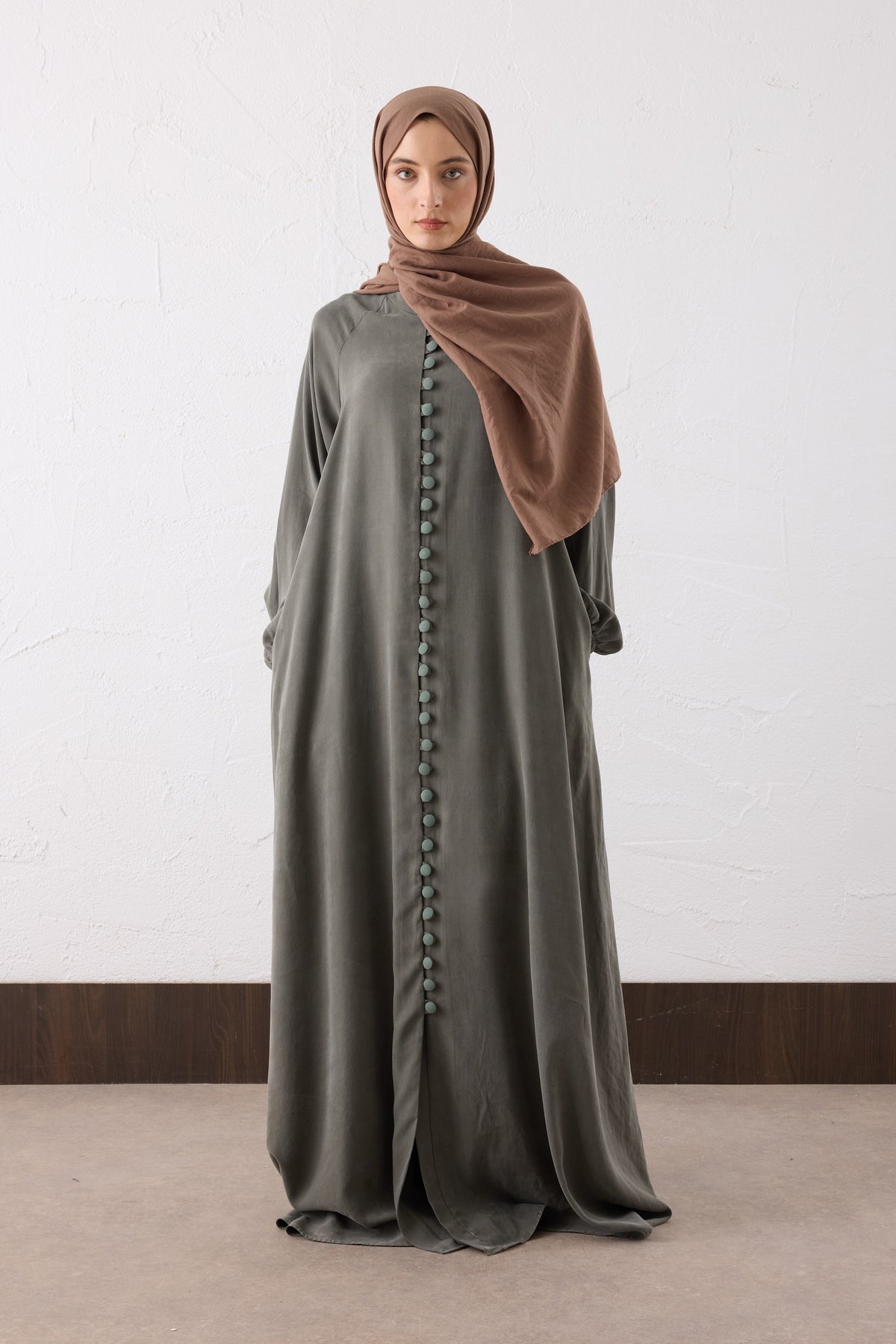 Nova Silk Cupra Maxi Kleid