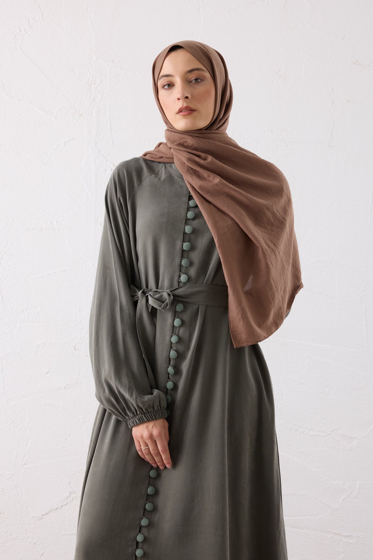 Nova Silk Cupra Maxi Kleid