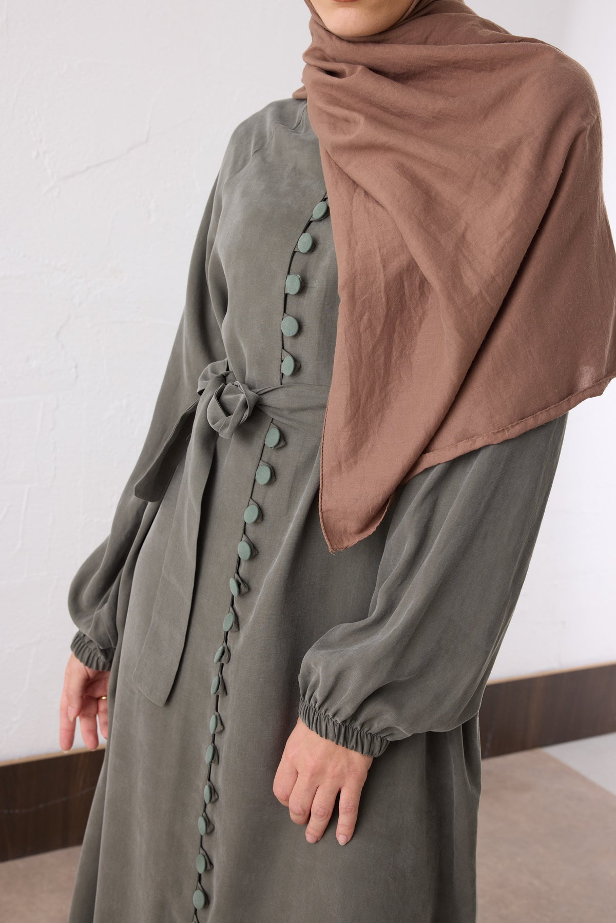 Nova Silk Cupra Maxi Kleid
