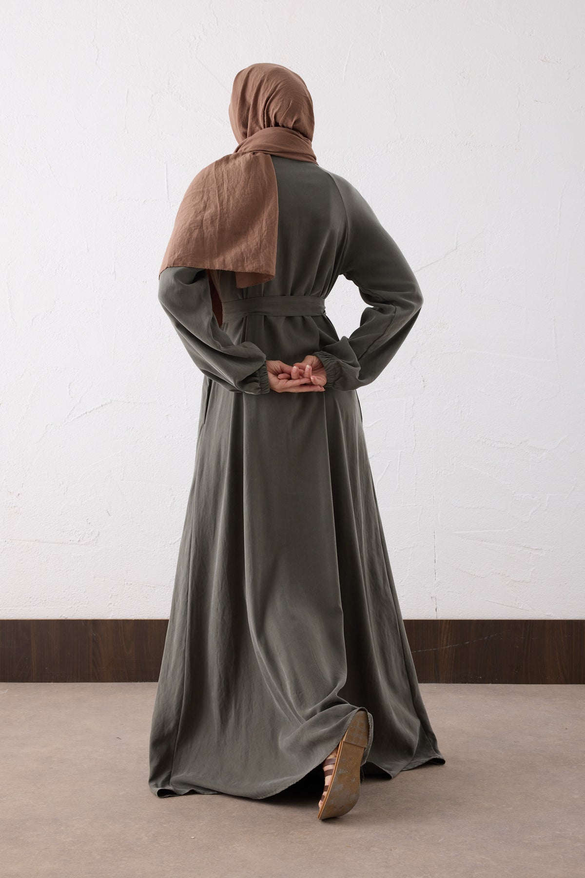 Nova Silk Cupra Maxi Kleid