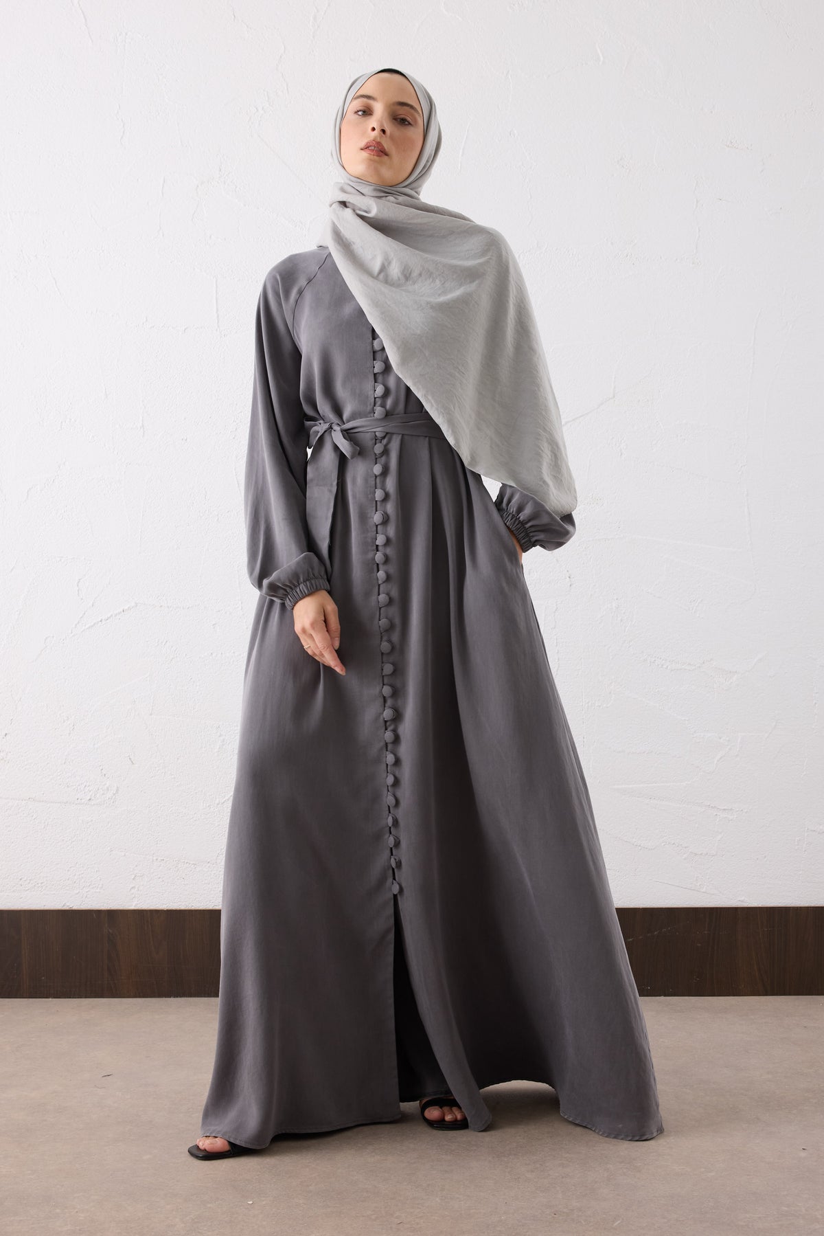 Nova Silk Cupra Maxi Kleid
