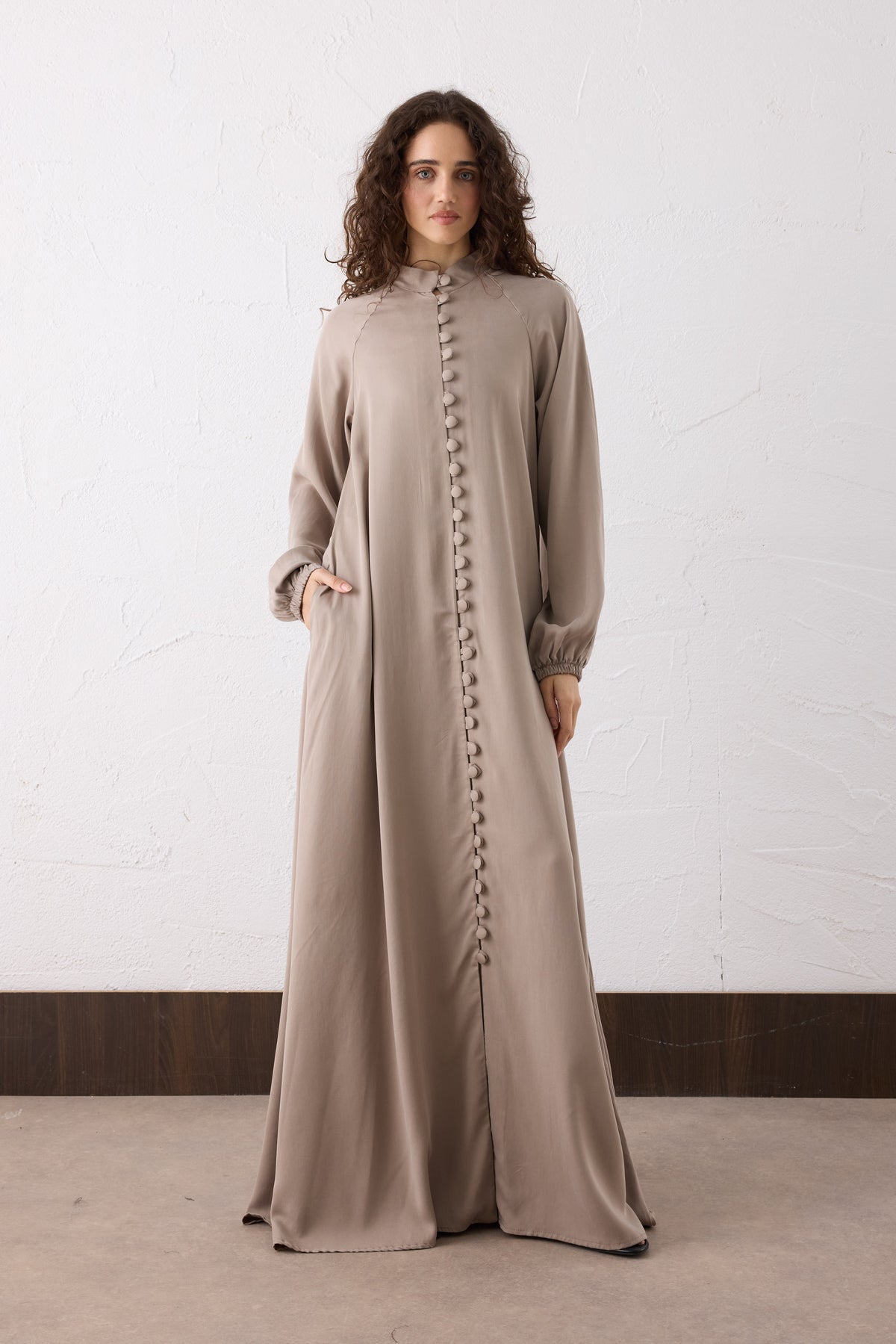 Nova Silk Cupra Maxi Kleid