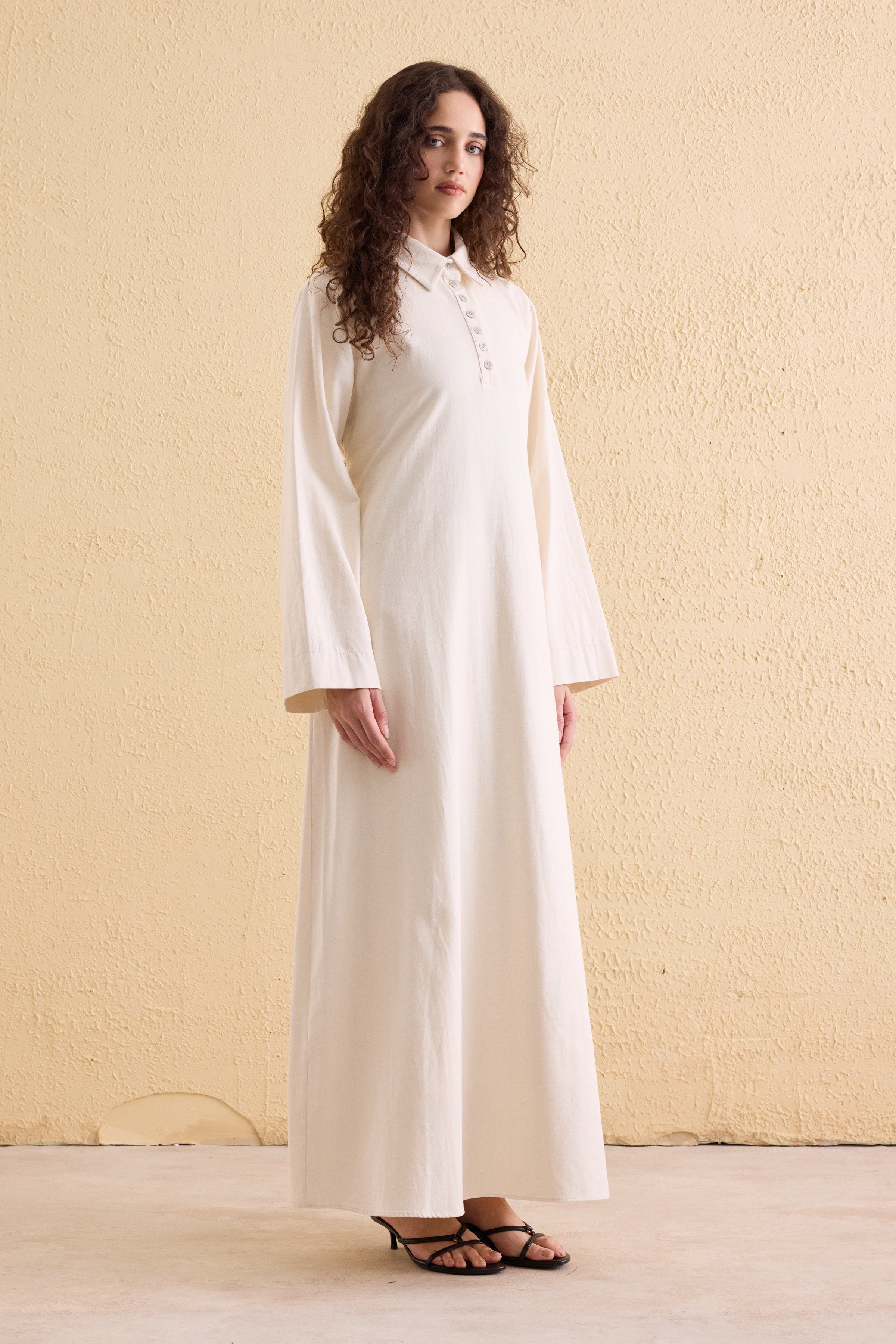 OASİS Leinen Maxi Kleid