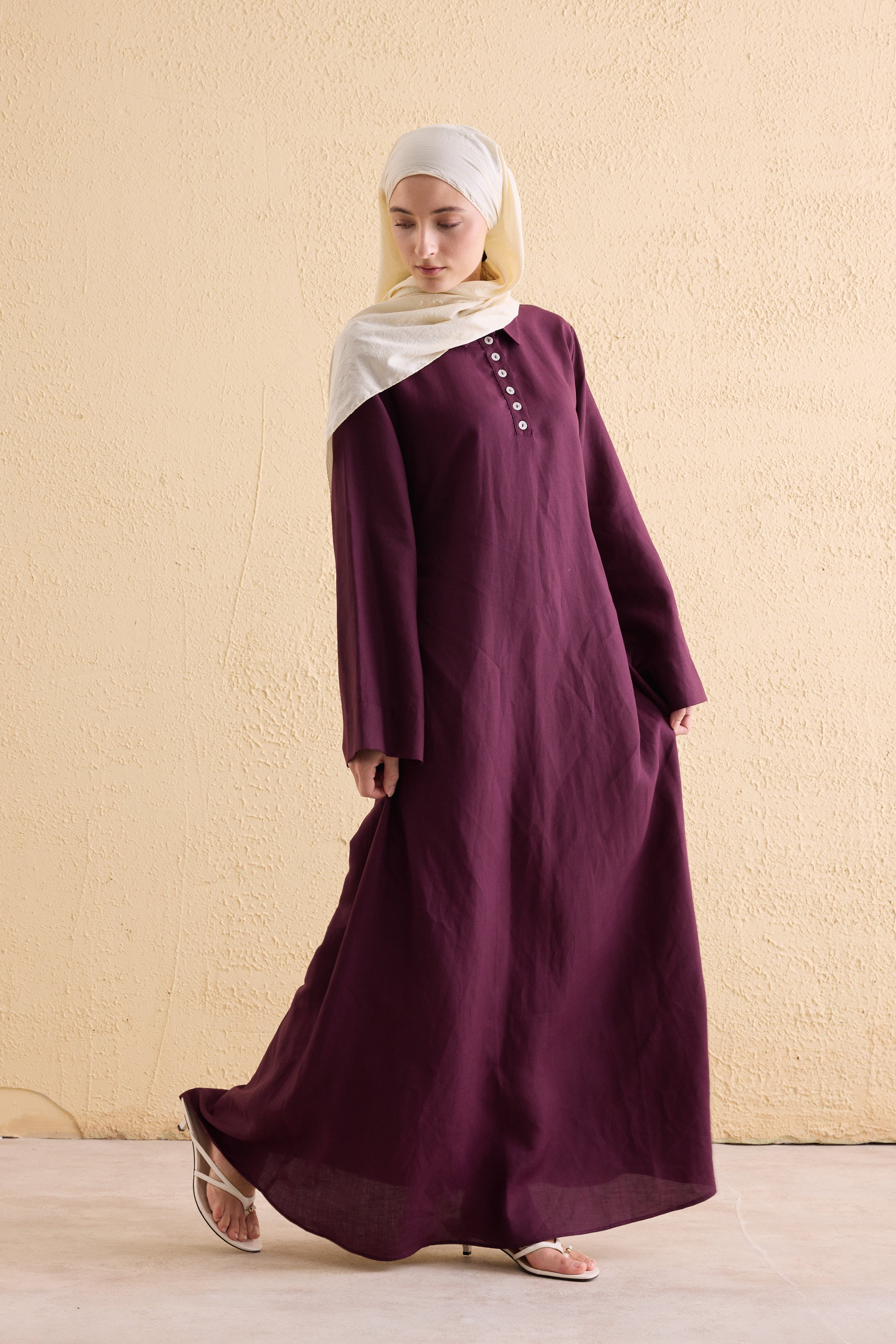 OASİS Leinen Maxi Kleid