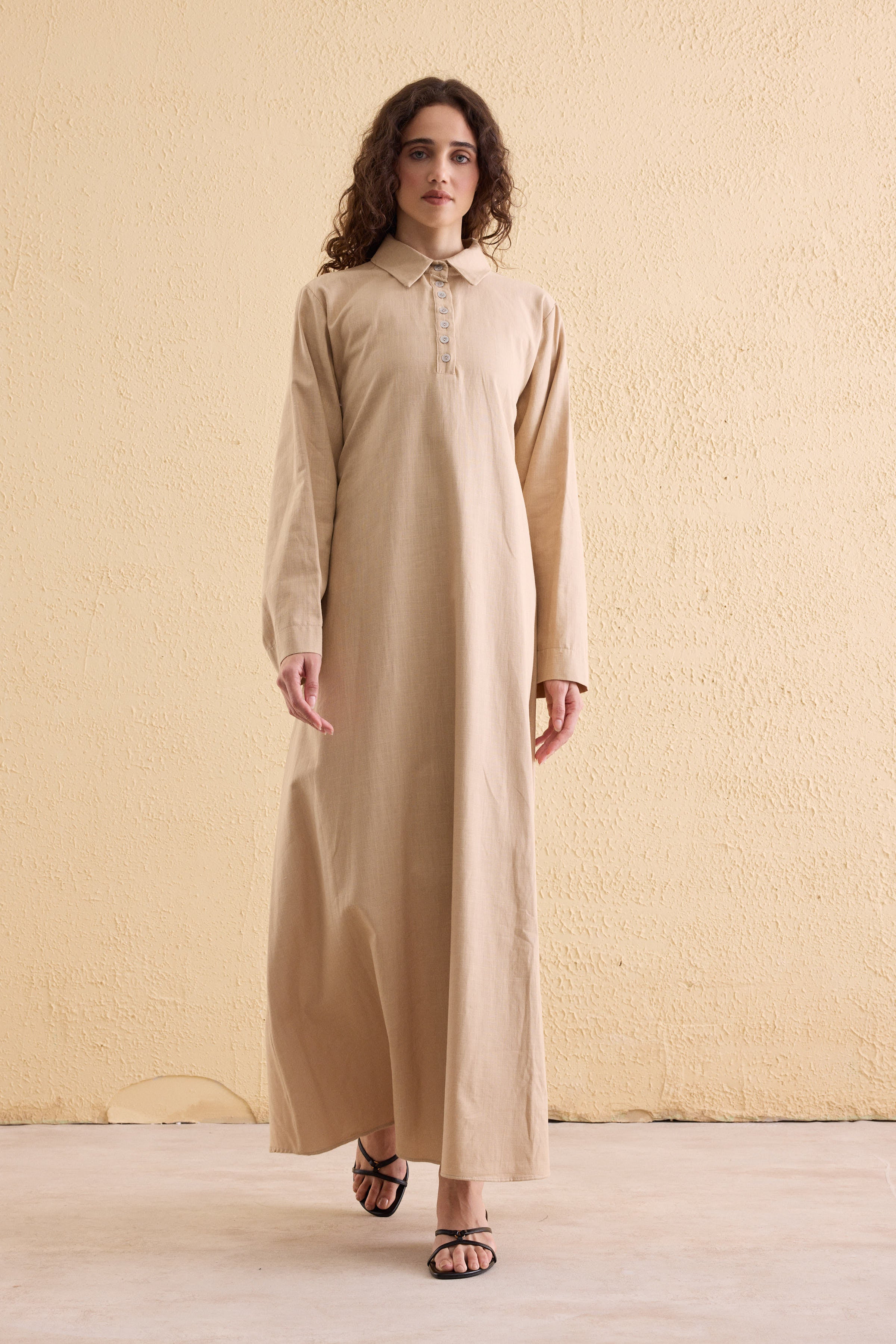 OASİS Leinen Maxi Kleid
