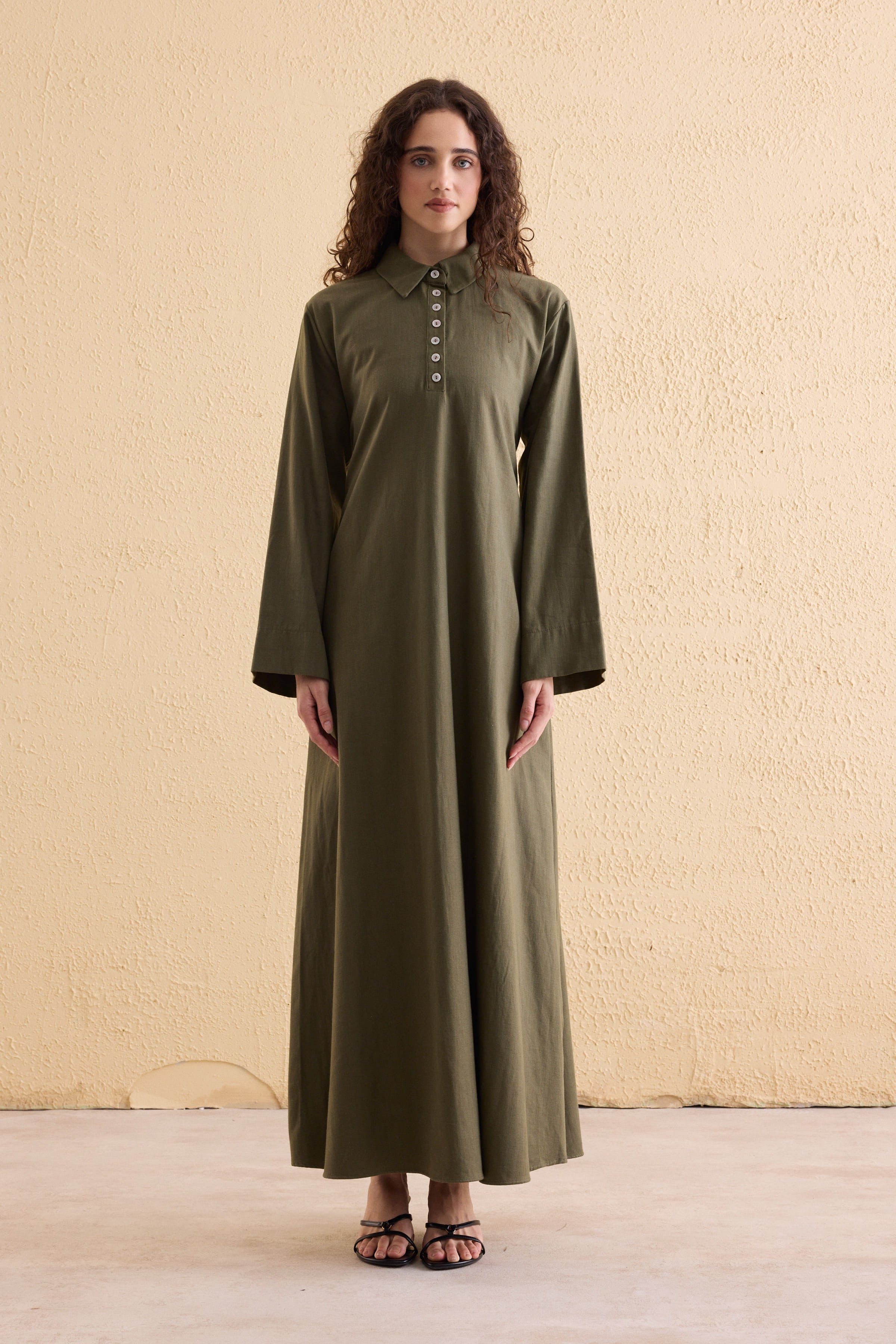 OASİS Leinen Maxi Kleid