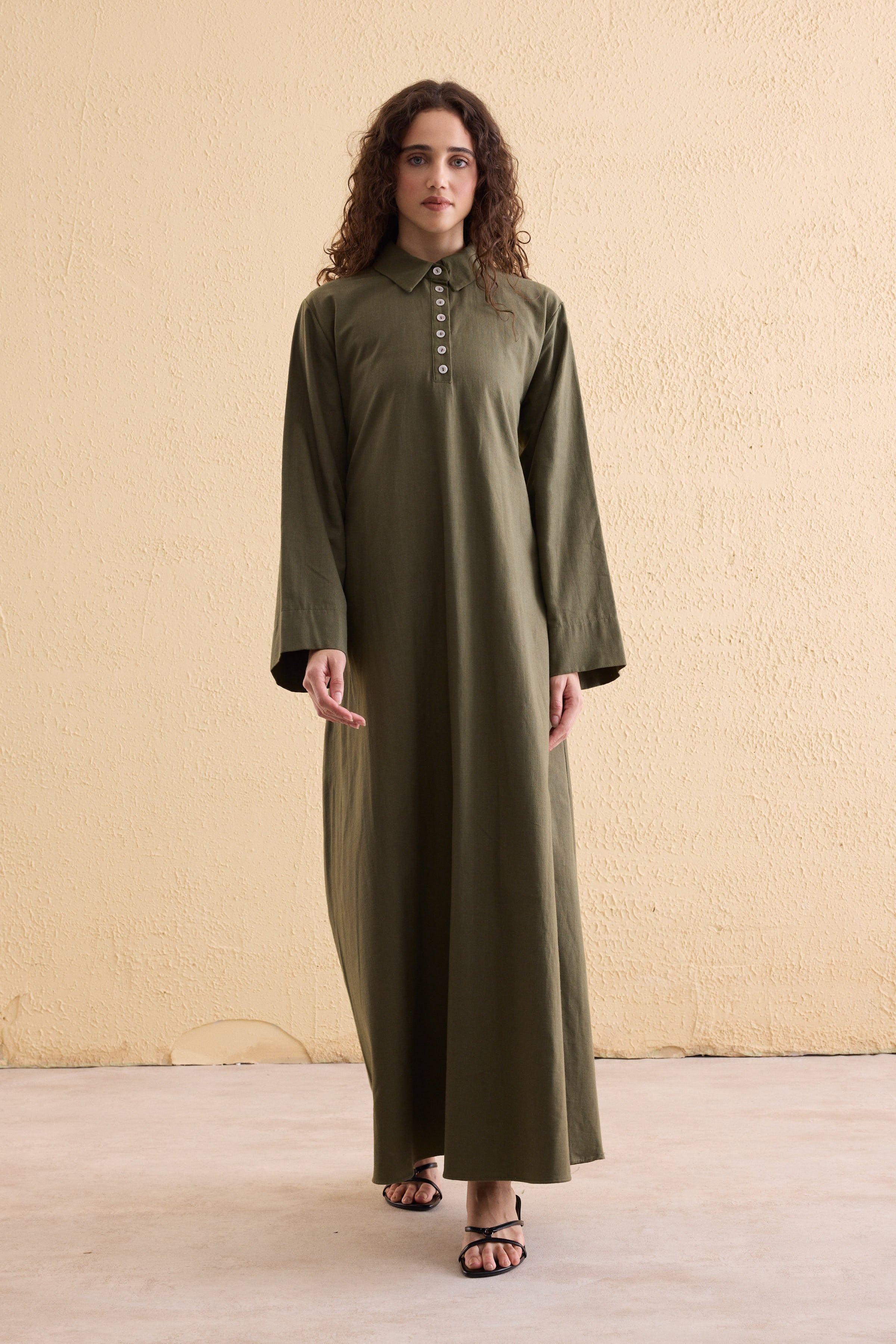OASİS Leinen Maxi Kleid