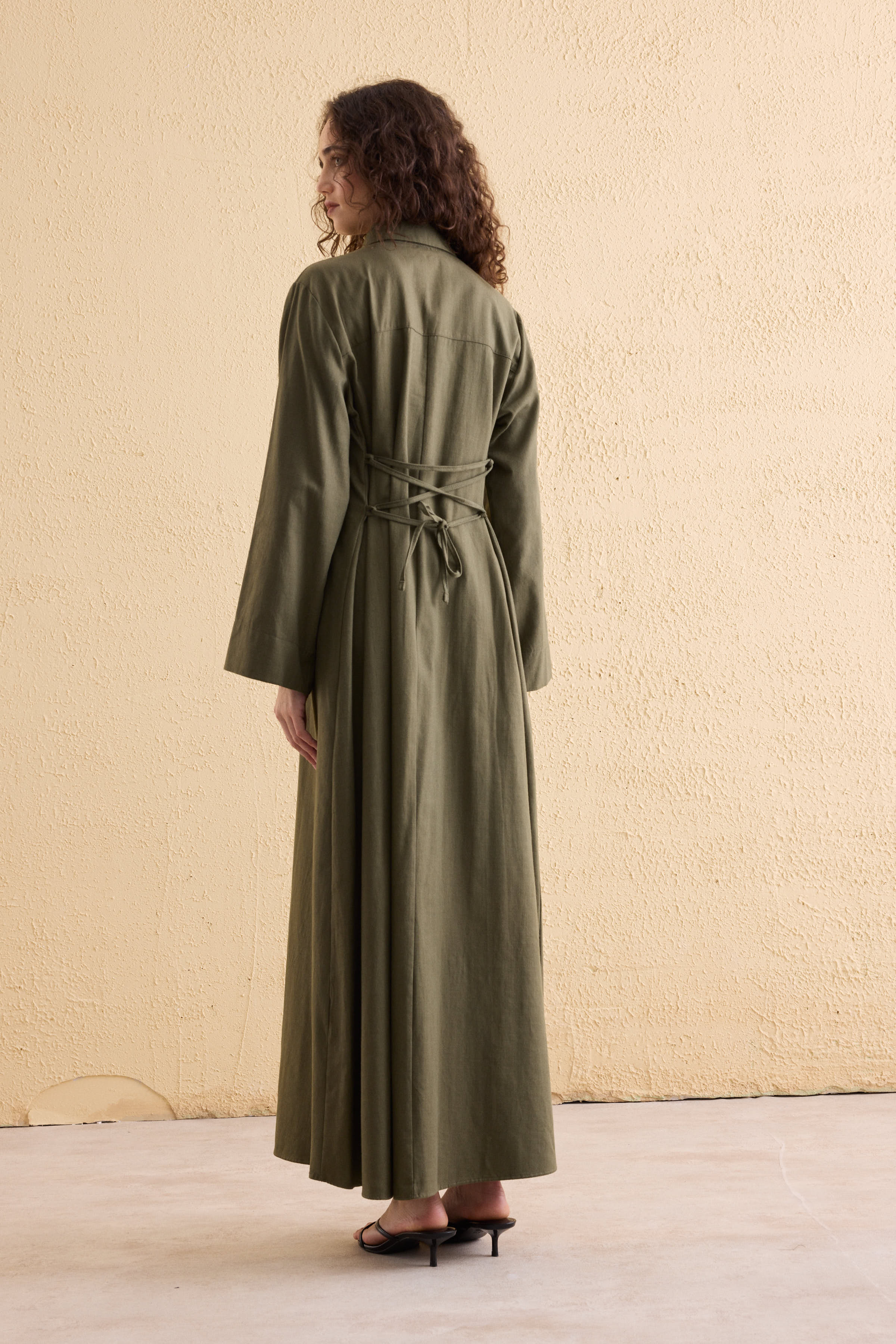 OASİS Leinen Maxi Kleid