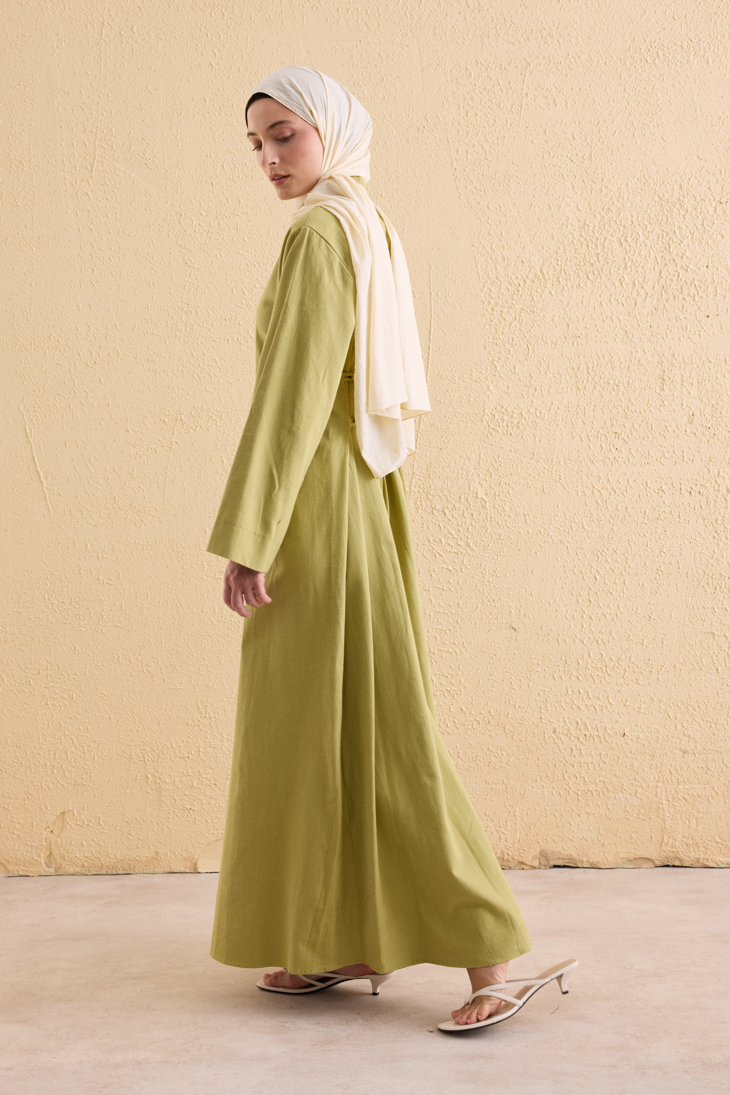 OASİS Leinen Maxi Kleid