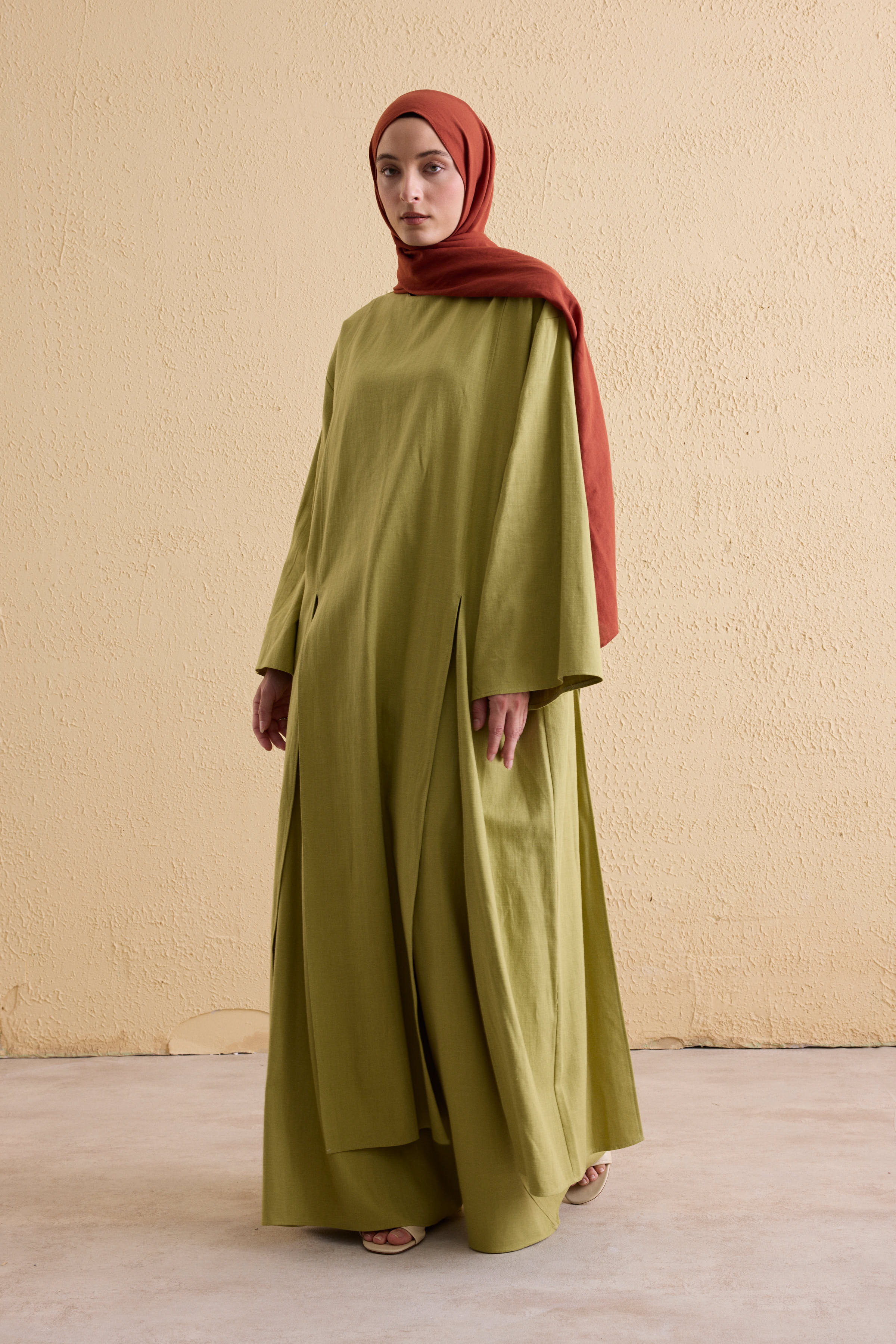 OASIS Leinen Maxi Tunika