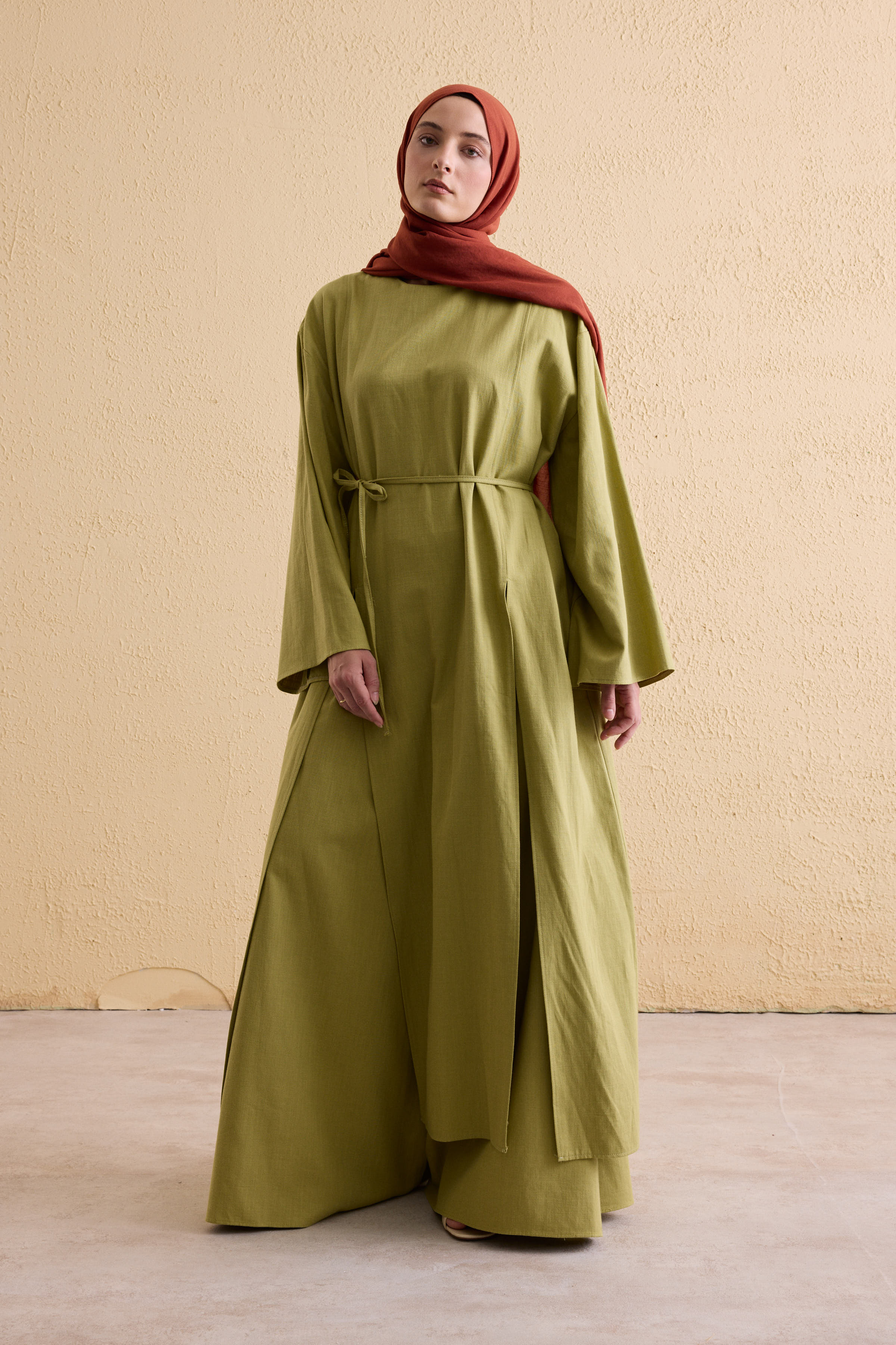 OASIS Leinen Maxi Tunika