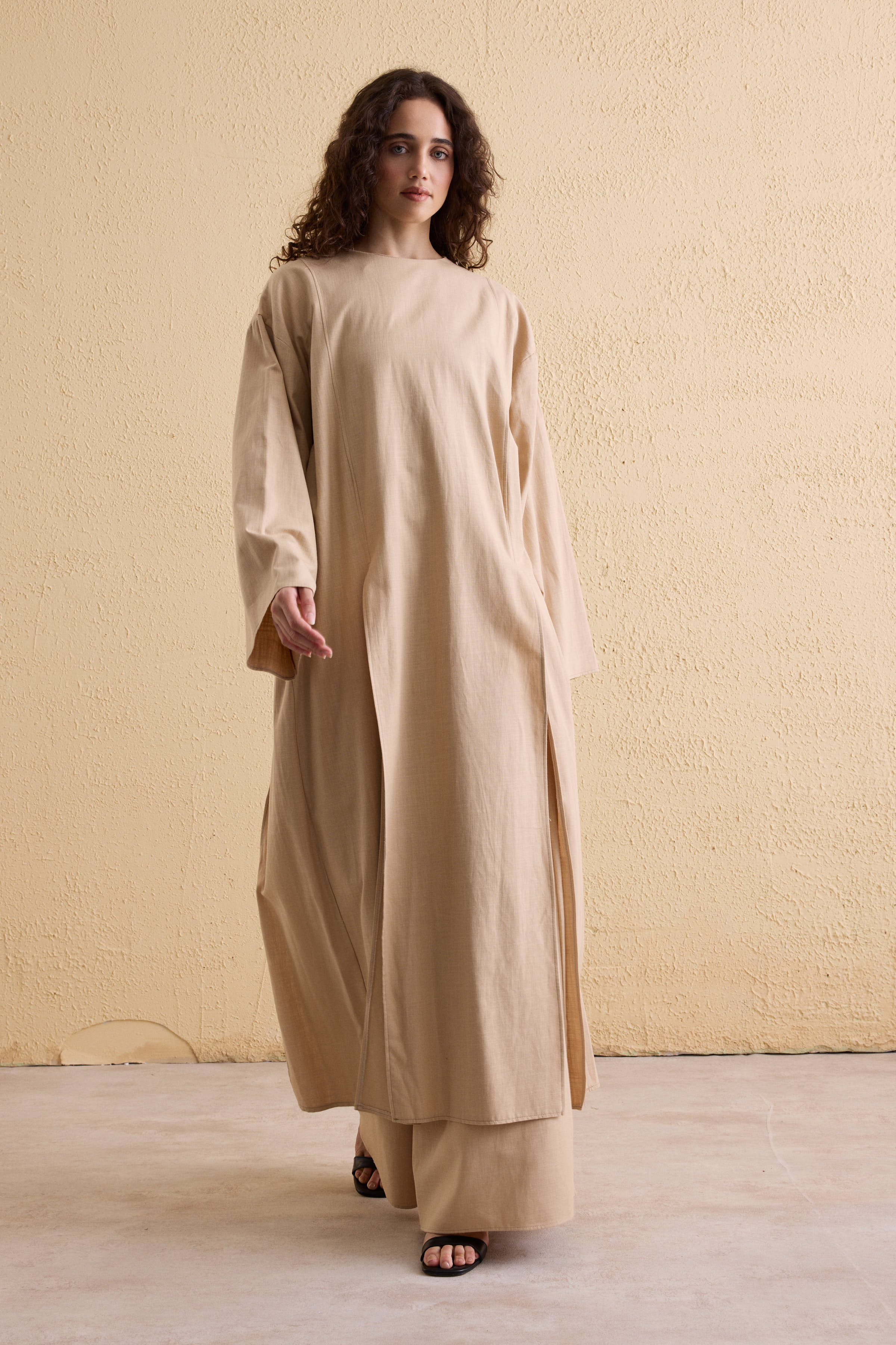 OASIS Leinen Maxi Tunika