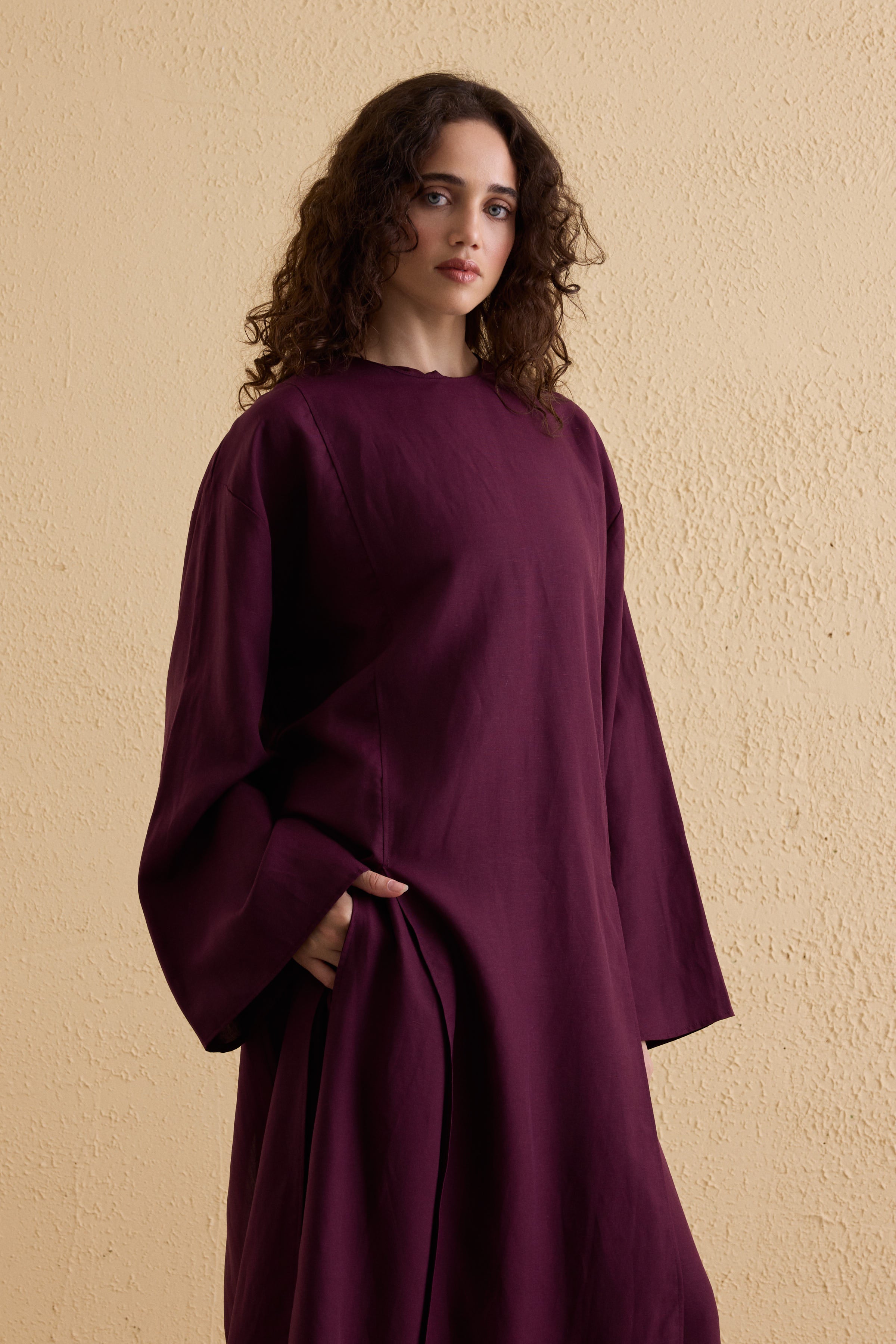 OASIS Leinen Maxi Tunika