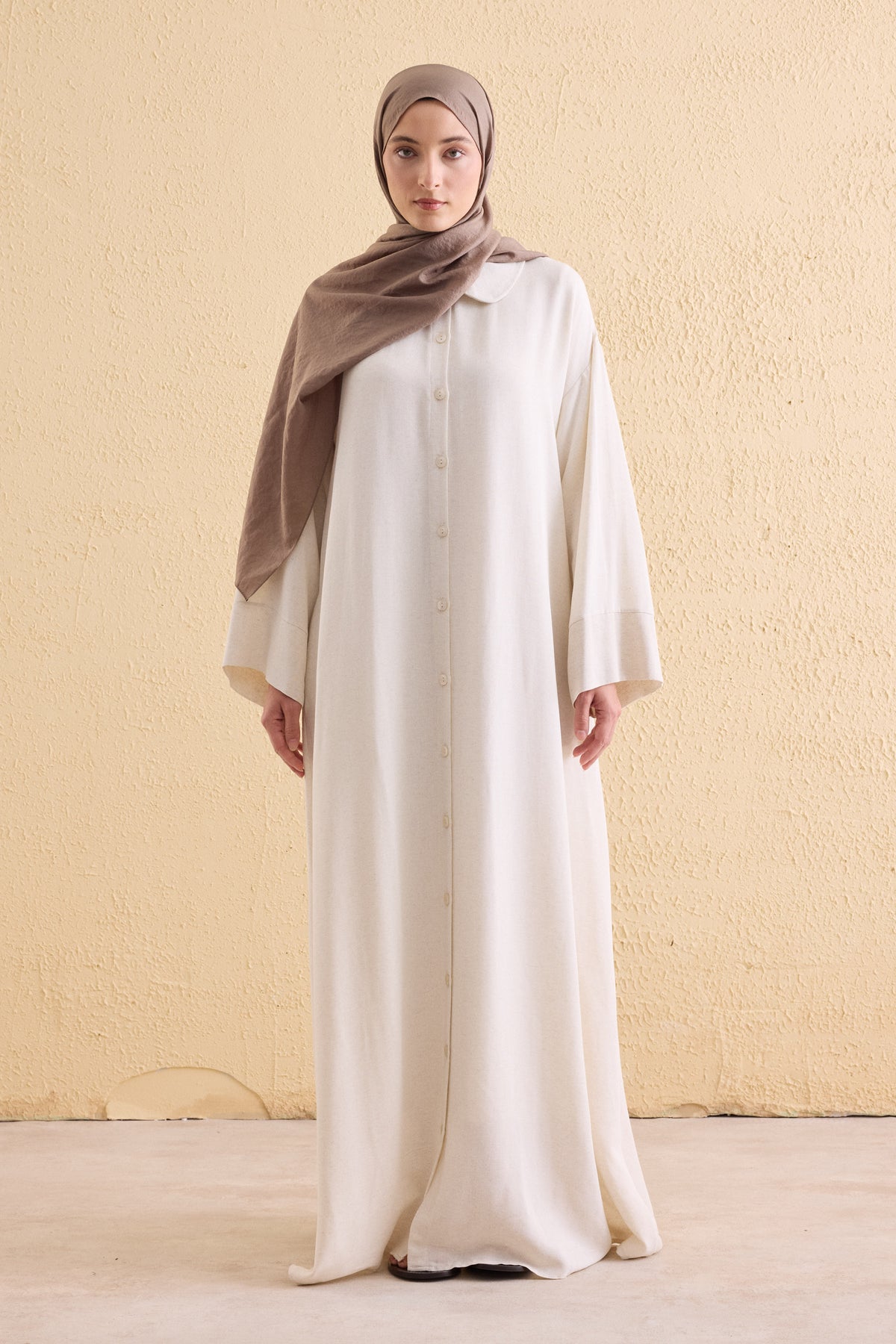 TERRA Leinen Hemdblusenkleid