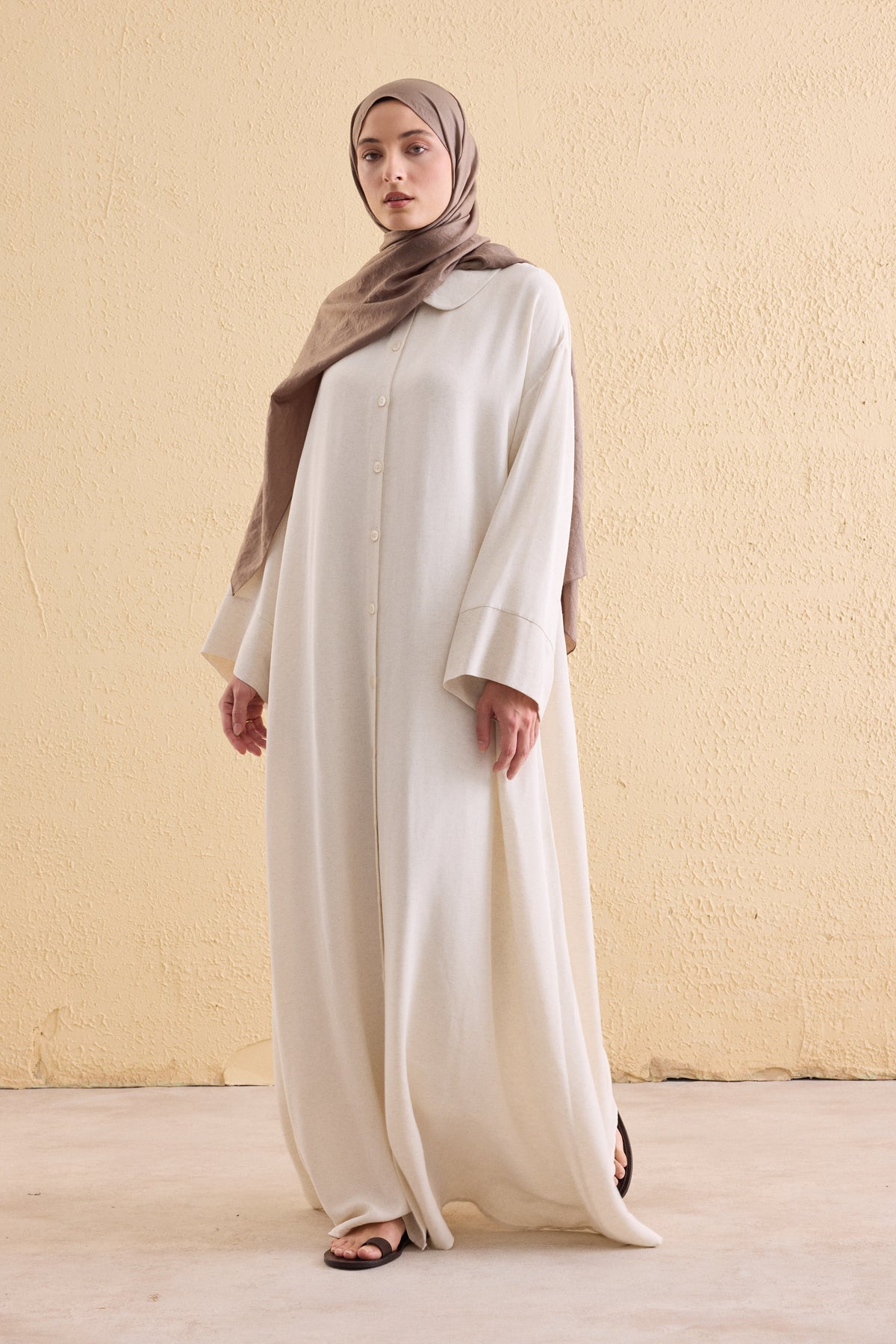 TERRA Leinen Hemdblusenkleid
