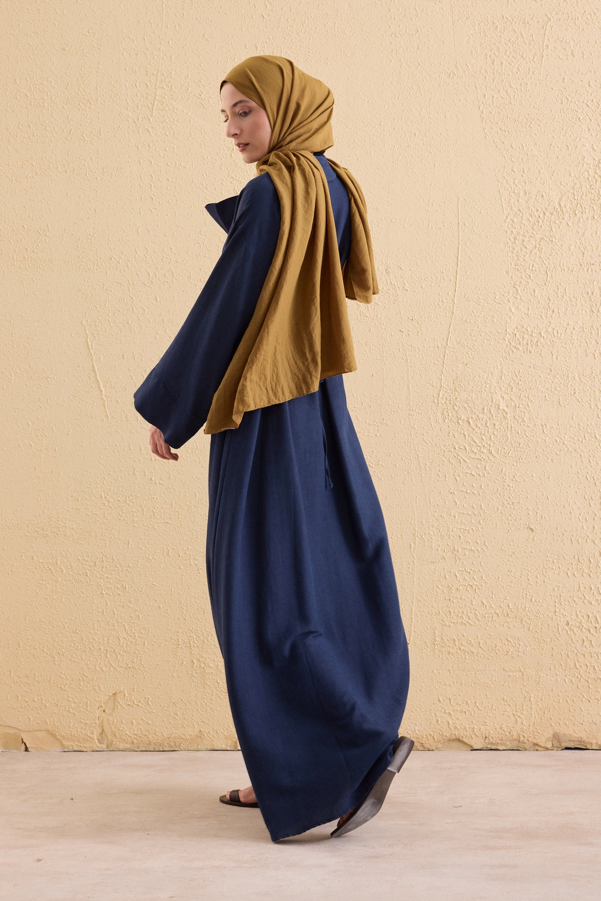 TERRA Leinen Hemdblusenkleid