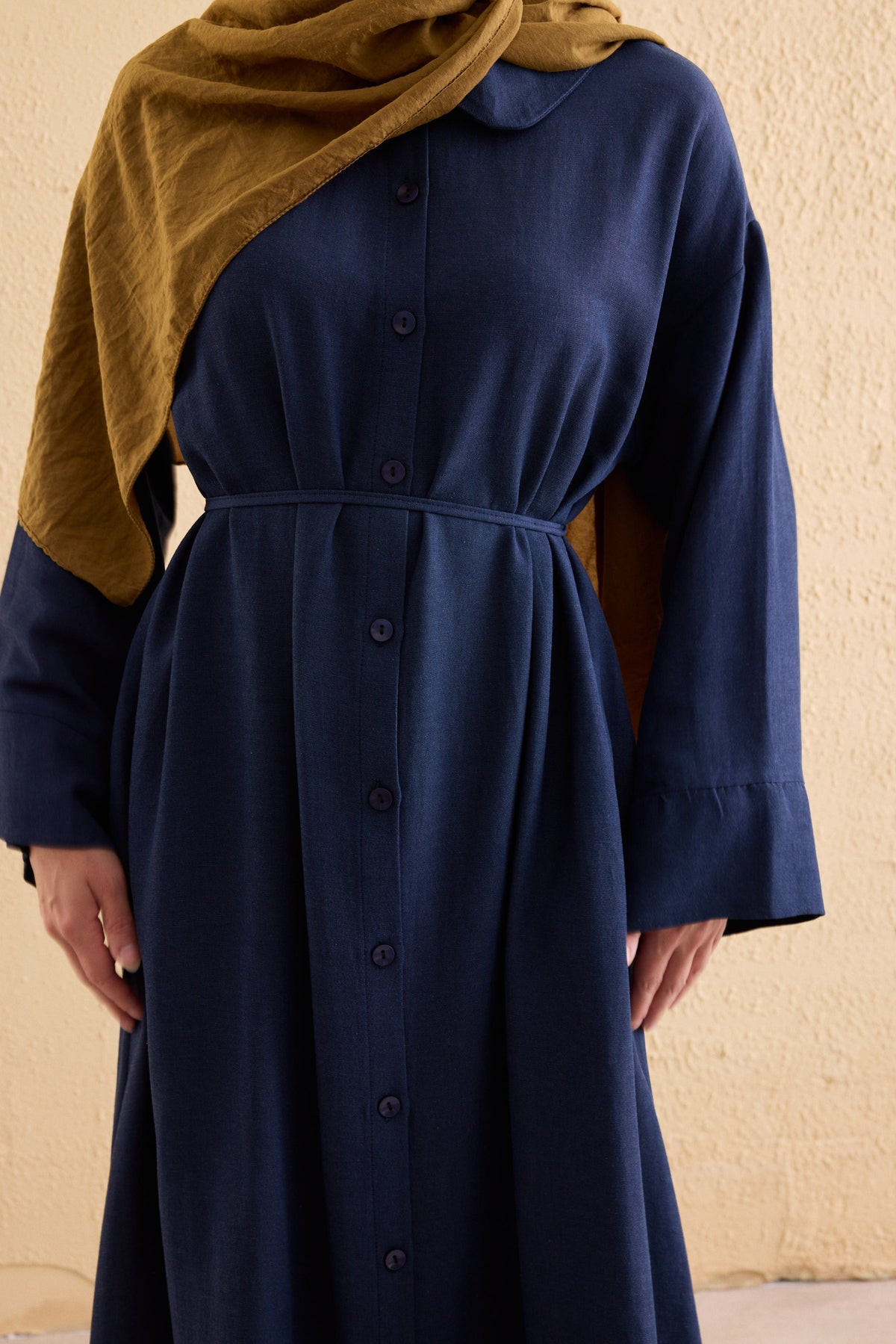 TERRA Leinen Hemdblusenkleid