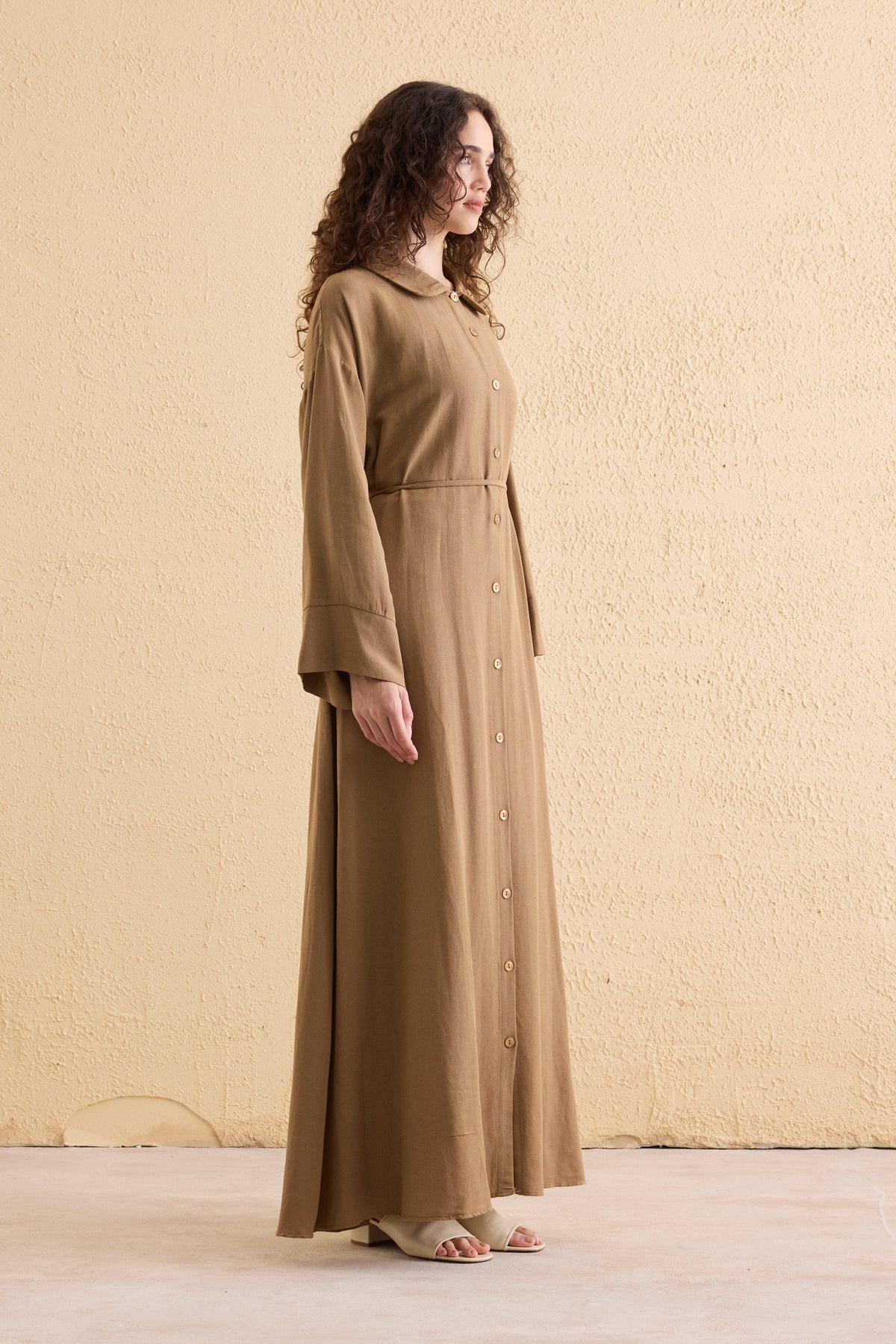 TERRA Leinen Hemdblusenkleid