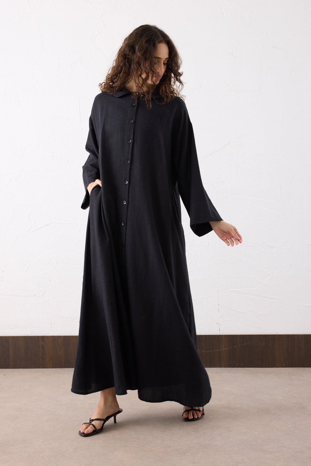 TERRA Leinen Hemdblusenkleid
