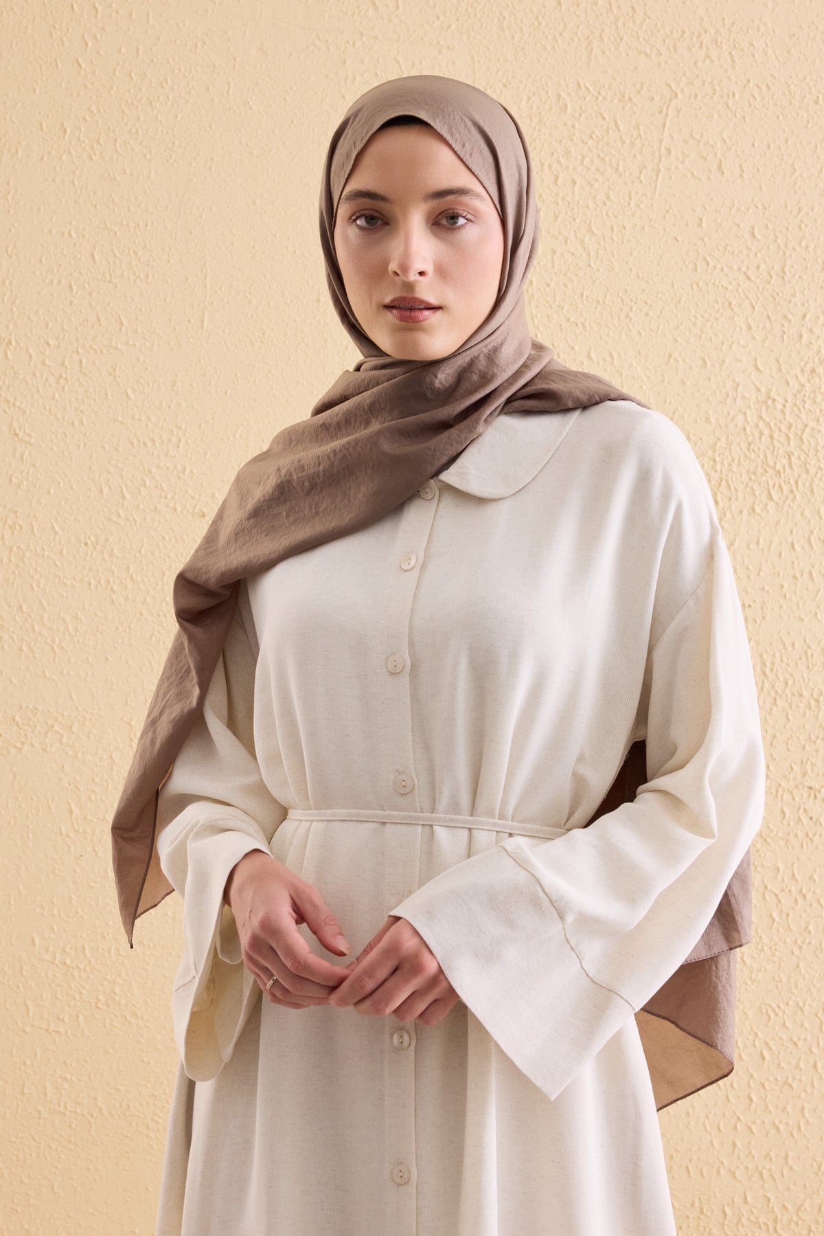 TERRA Leinen Hemdblusenkleid